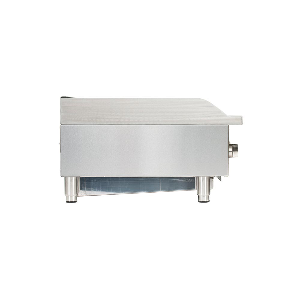 Globe GCB36G CR 36-Inch 3-Burner Radiant Gas Countertop Charbroiler - Commercial Restaurant Grill for Burgers, Steaks & Seafood - Perfect for Kitchens, Food Trucks & Outdoor Catering
