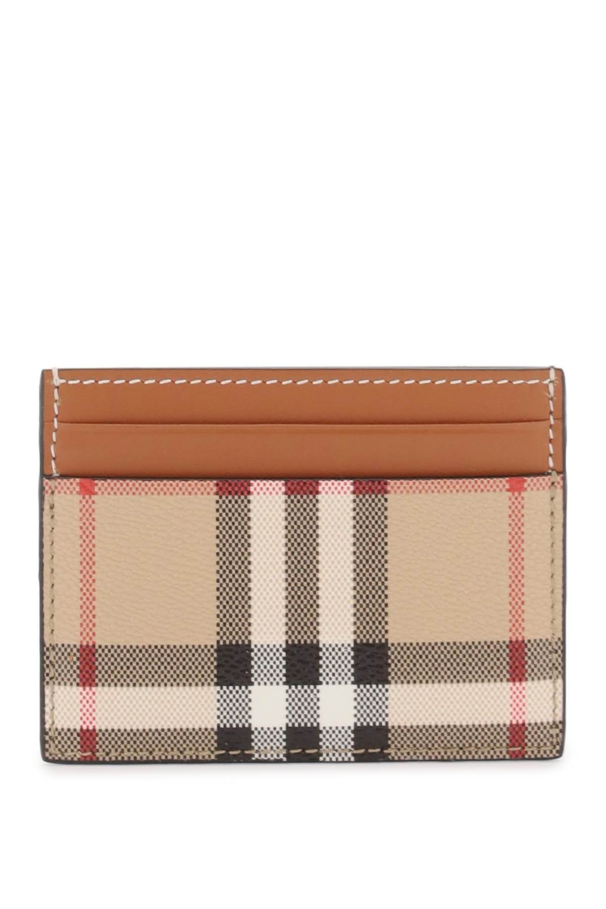 Burberry Tartan Pattern Card Holder - Slim RFID Blocking Wallet for Men & Women | Perfect for Travel, Business & Everyday Use