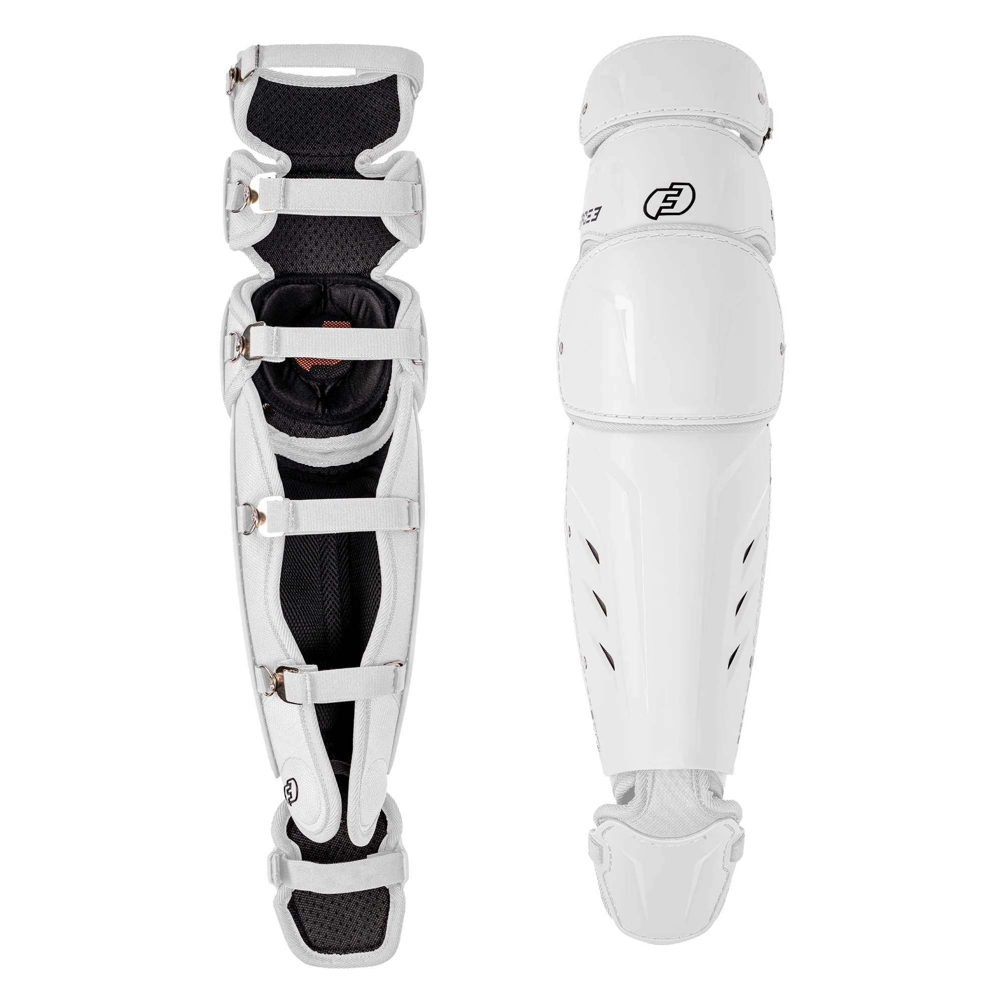 FORCE3 XS3® Pro Leg Guards for Adults - Baseball & Softball Protective Gear - Perfect for Catchers, Umpires & Players