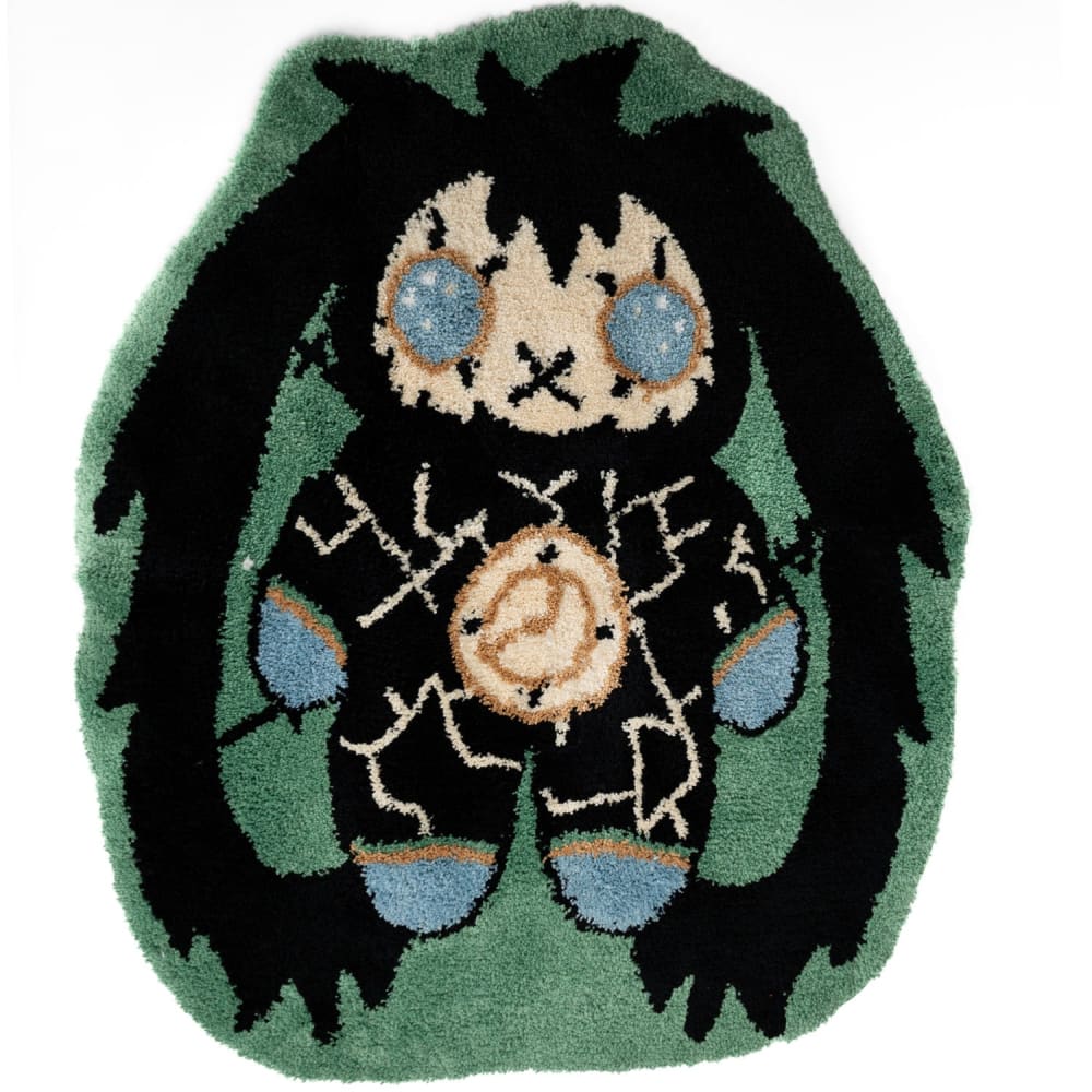 Soft and Plush Dissociation Rabbit Rug - Cozy Faux Fur Floor Mat for Bedroom, Nursery, or Living Room - Perfect for Kids, Pets, and Home Decor