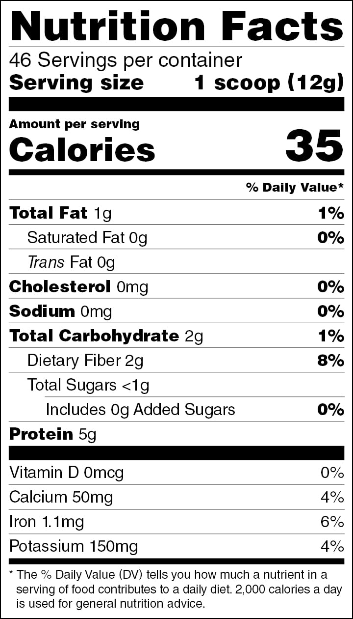 Organic Powdered Almond Milk - Vegan, Non-GMO, Gluten-Free, No Added Sugar, 5g Plant Protein per Serving | Vanilla Flavor (1.22 lb) | Perfect for Smoothies, Baking & Dairy-Free Lattes