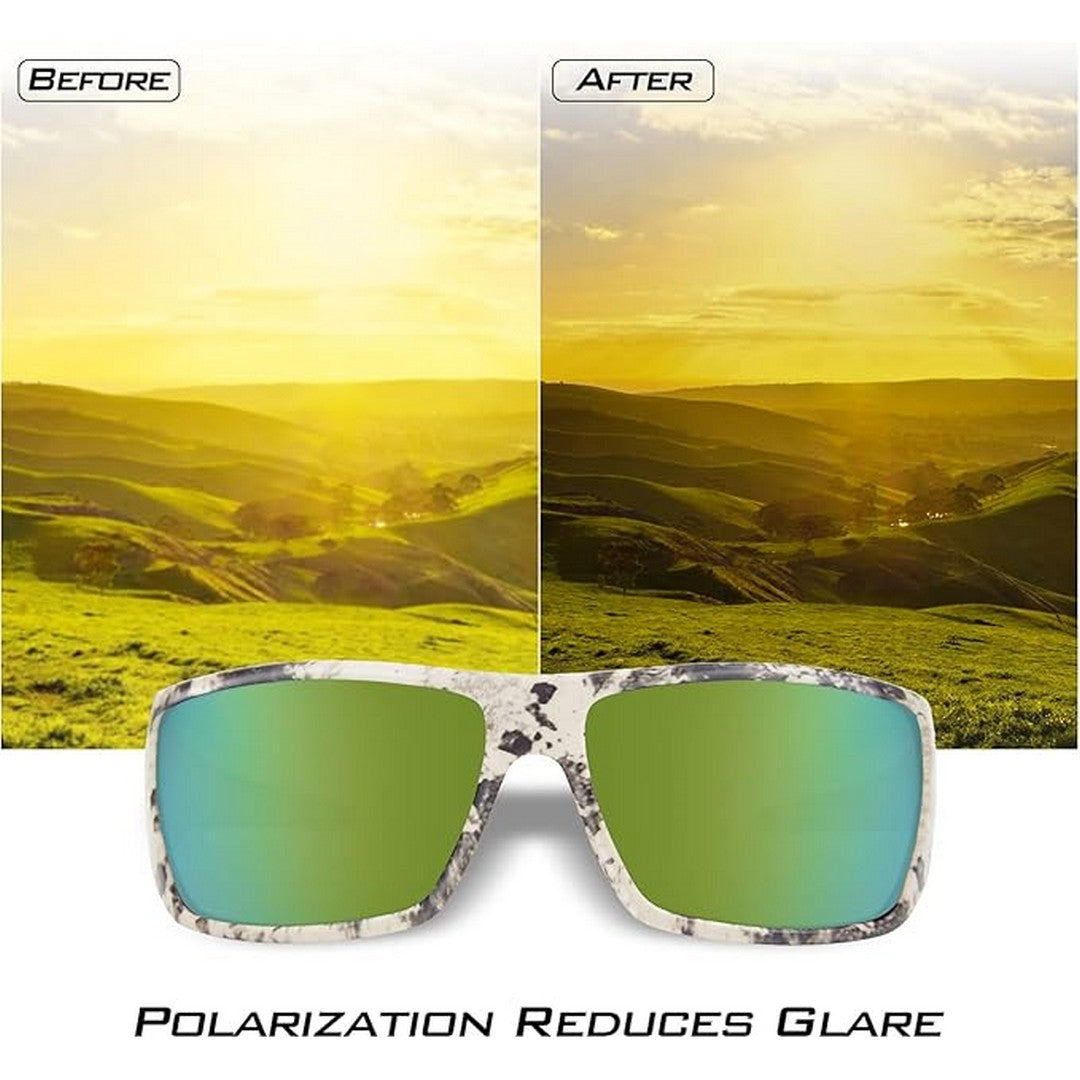 Polarized Sports Sunglasses for Men & Women - UV Protection, Lightweight & Anti-Glare for Driving, Cycling, Running, Hiking & Outdoor Activities