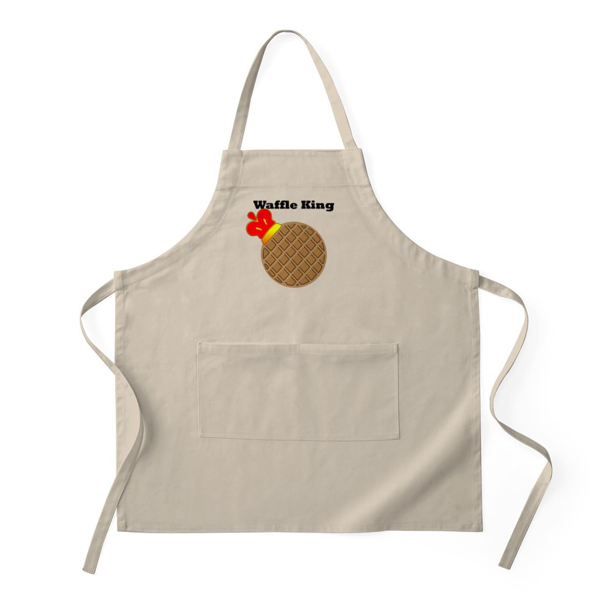 Waffle King Kitchen Apron with Pockets - Adjustable Grilling & Baking Apron for Men & Women - Perfect for Cooking, BBQ, Baking & Home Kitchen Use