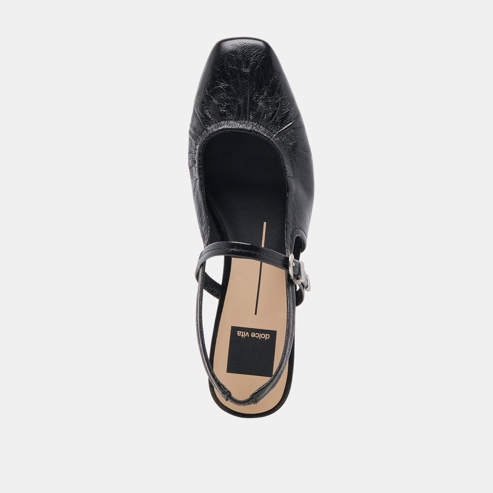Rianne Flats Midnight Crinkle Patent Leather Women's Shoes - Stylish & Comfortable for Work, Party & Daily Wear