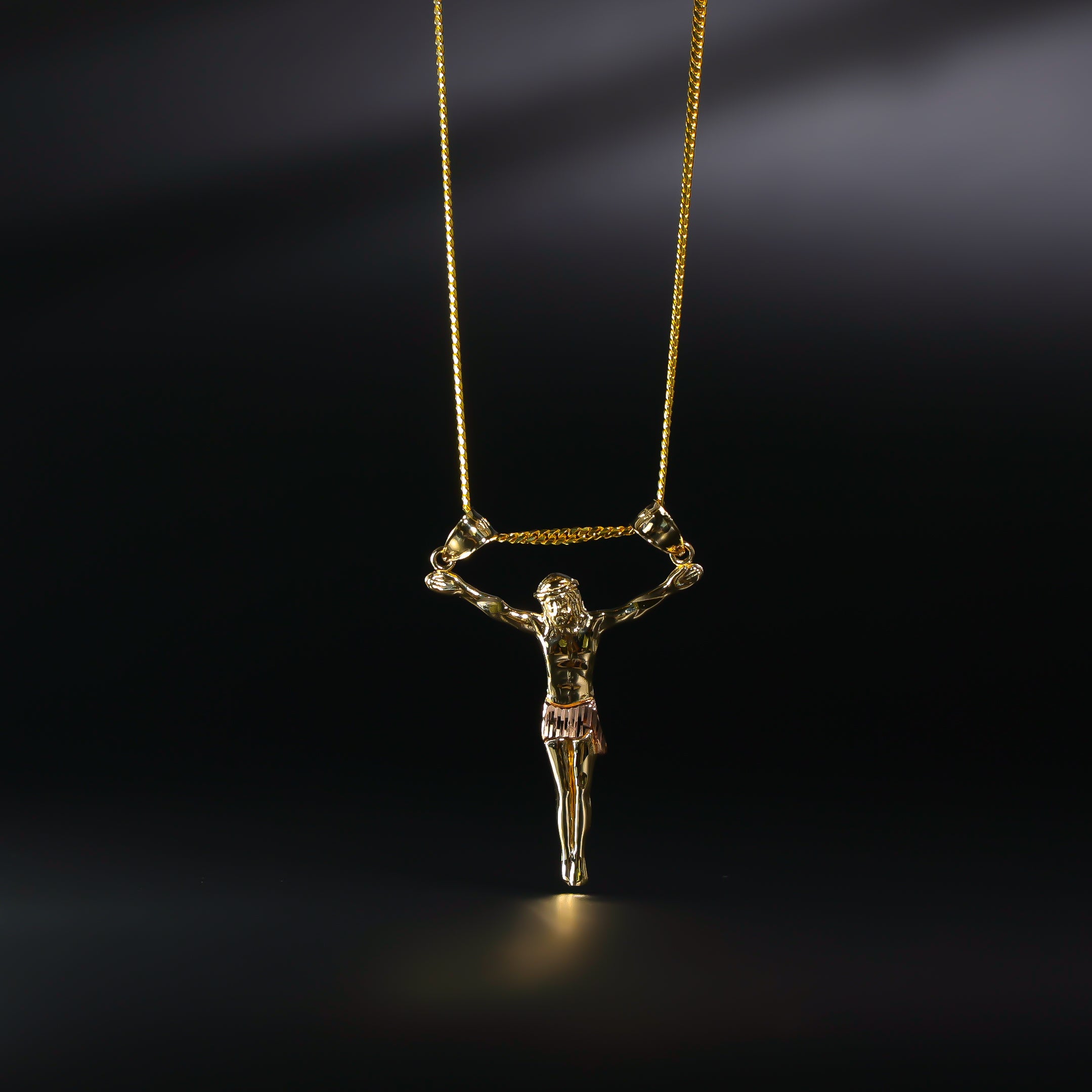 Gold Large Jesus Christ Body Pendant Necklace - Model 0087 - Religious Jewelry for Men & Women - Perfect for Church, Baptism, Weddings & Daily Faith Wear