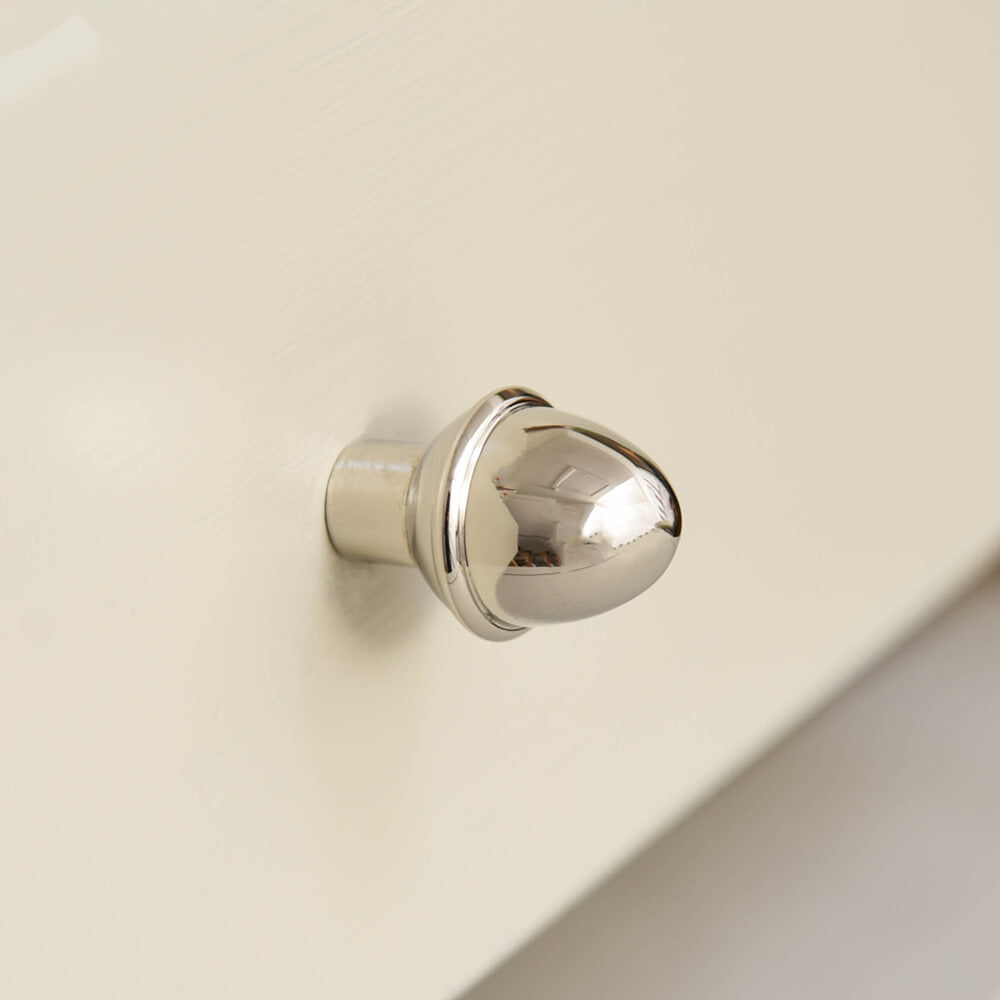 Polished Nickel Acorn Cabinet Knob - Elegant Hardware for Kitchen Cabinets, Dressers & Furniture - Perfect for Home Renovation & DIY Projects