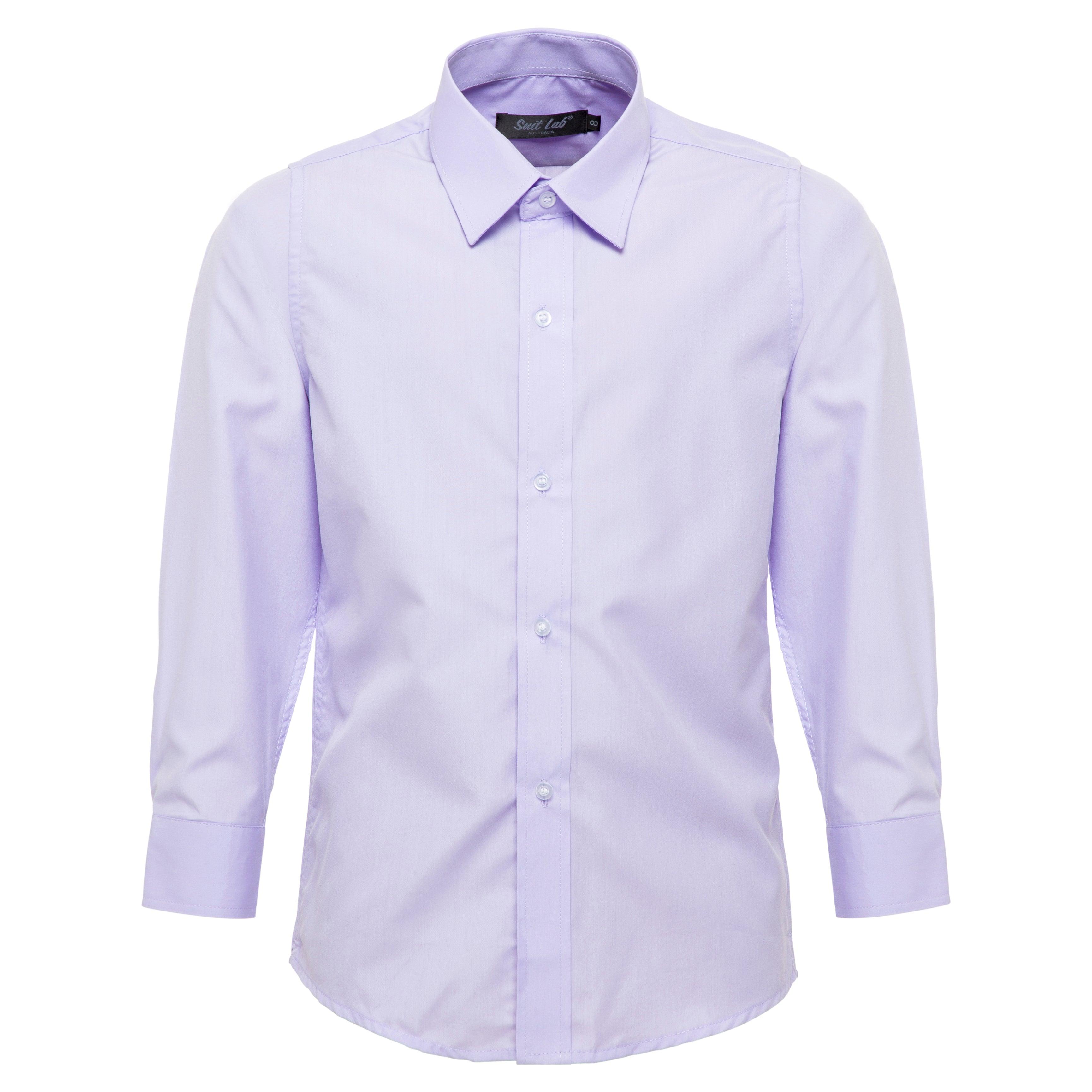 Lilac Boys Formal Dress Shirt for Weddings, Parties & Special Occasions - Elegant & Comfortable Kids Dresswear