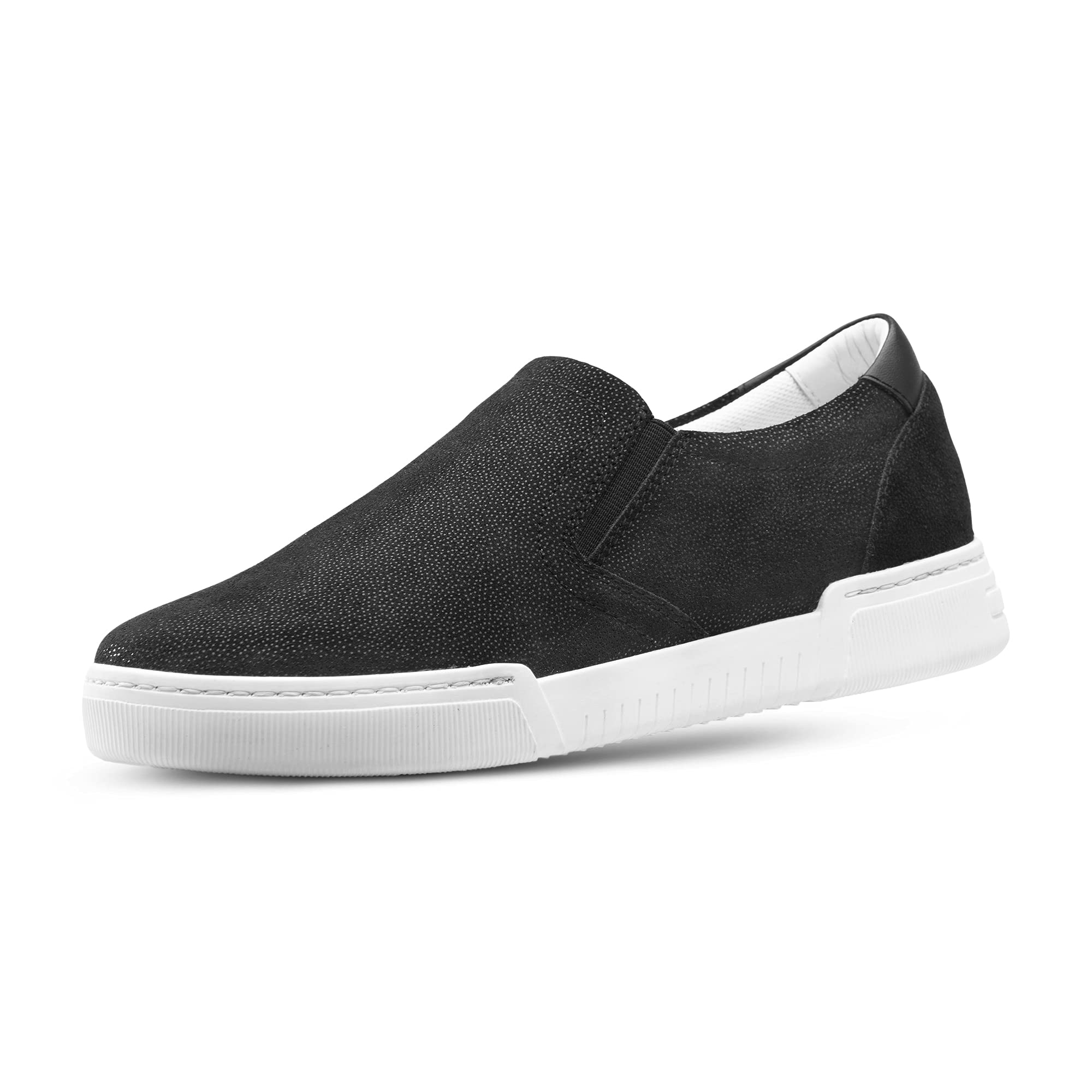 JATAREA Women's Fashion Sneakers - Genuine Leather Casual Shoes with Comfortable Cushioned Insole & TPR Rubber Sole | Stylish Lightweight Walking Shoes for Travel, Work & Everyday Wear