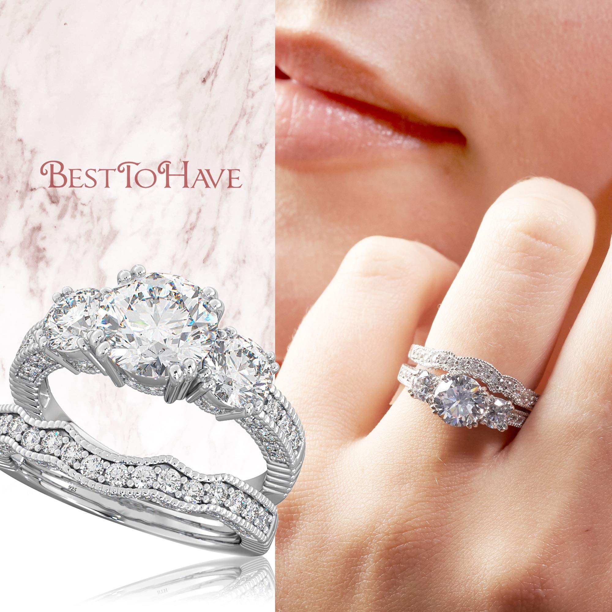 925 Sterling Silver Women's Ring Set - Elegant Wedding, Engagement & Bridal Jewelry for Her | Perfect for Proposals, Anniversaries & Special Occasions