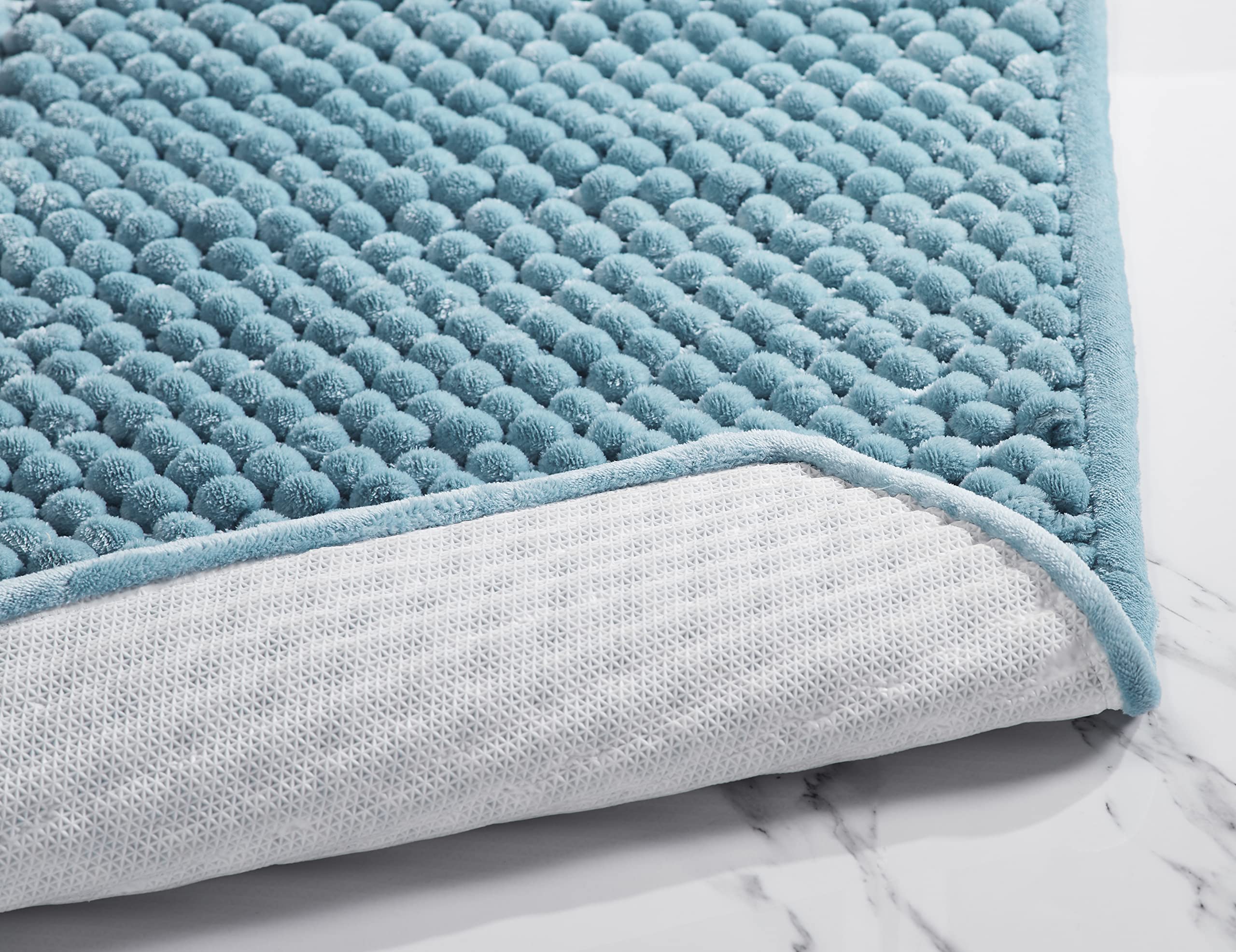 Better Trends Alma Chenille Bath Mat - Absorbent Non-Slip Bathroom Rug for Shower & Vanity (20