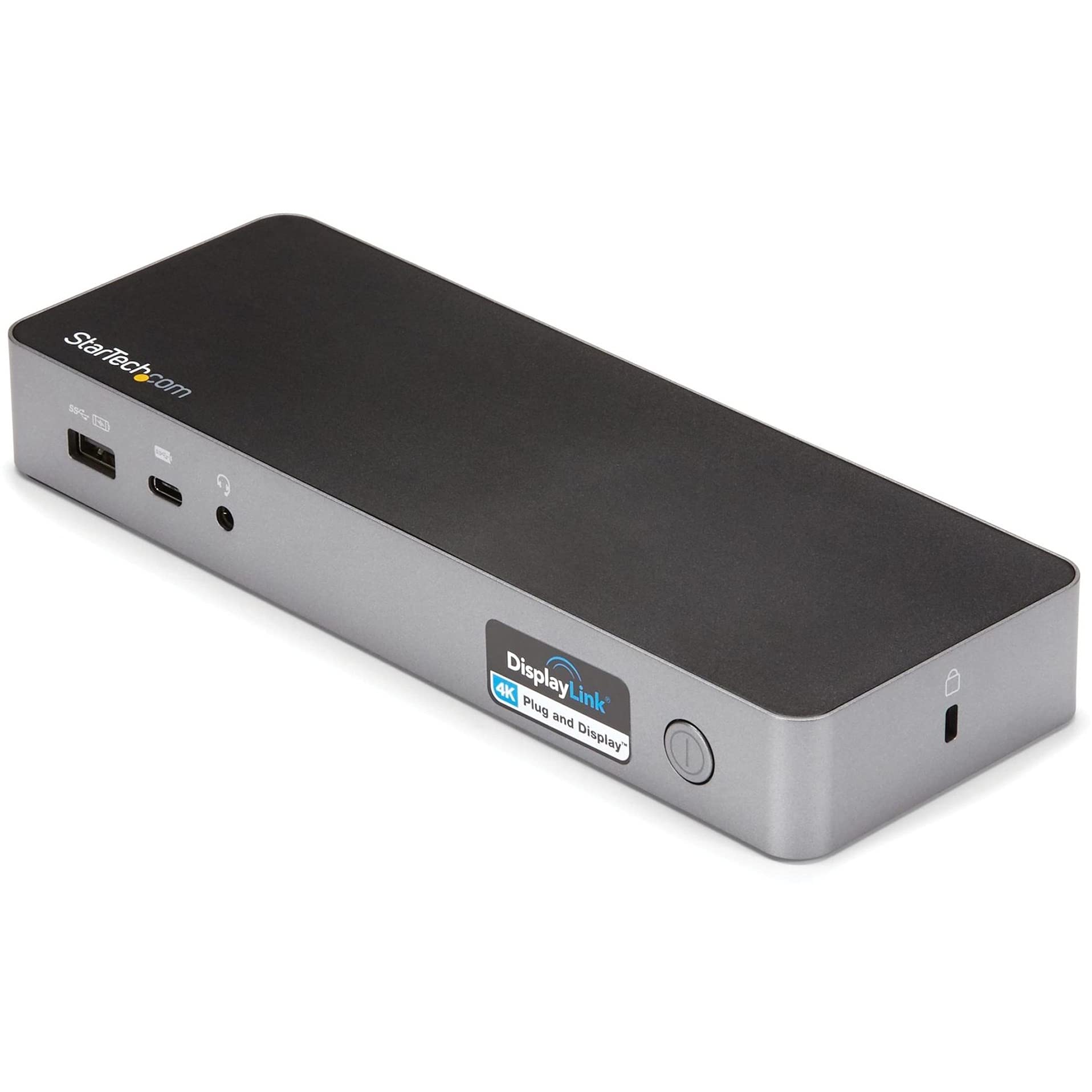 StarTech.com Universal Laptop Docking Station - Hybrid USB-C/USB-A Dock with Dual 4K DP/HDMI Ports, 60W Power Delivery - Compatible with Mac, Windows & Chrome OS - Ethernet Port Included - Perfect for Home Office & Remote Work Setup