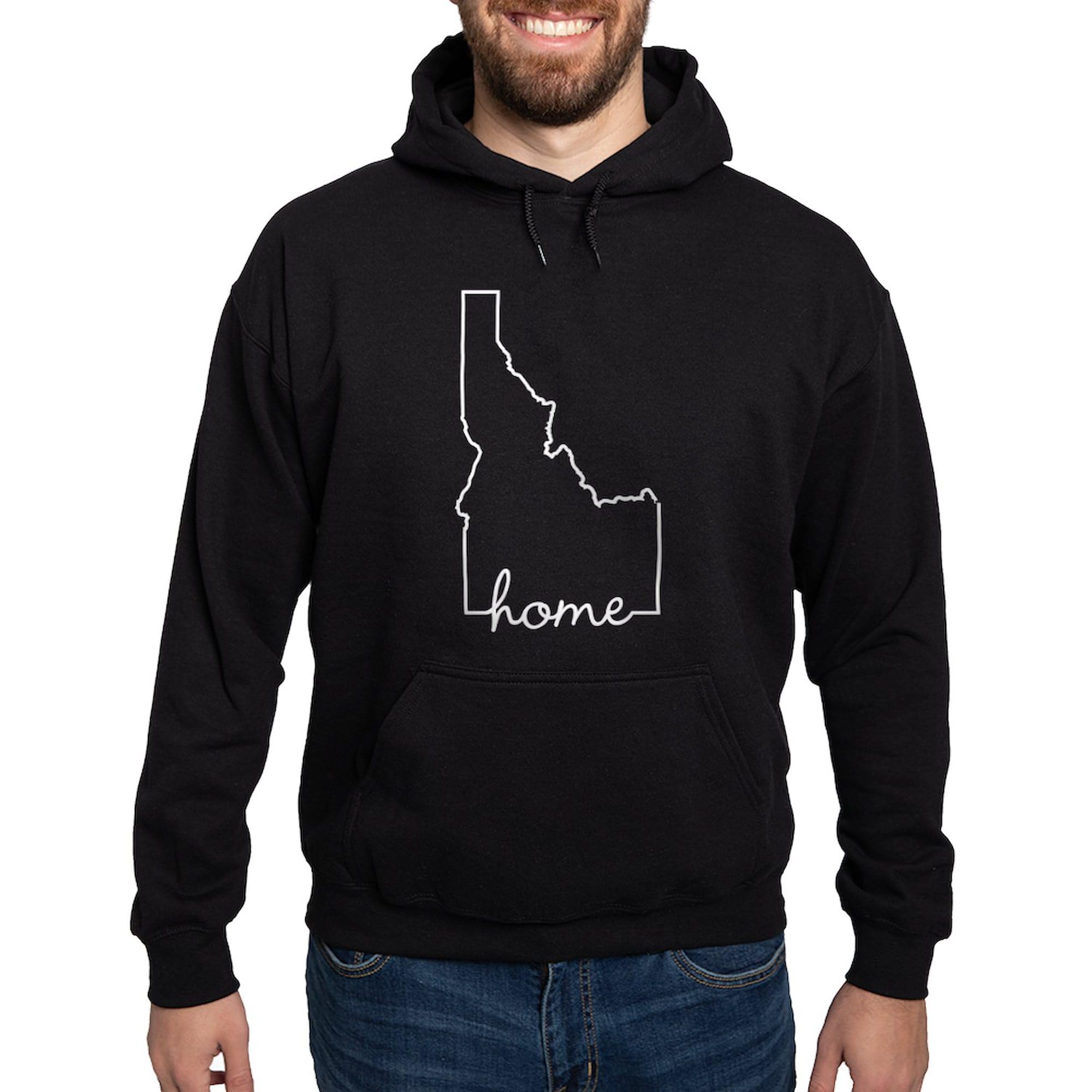 Idaho Home Hoodie for Men - Dark Regular Fit Pullover Sweatshirt | Cozy & Warm Fleece Hooded Sweater | Perfect for Casual Wear, Outdoor Activities & Gifts