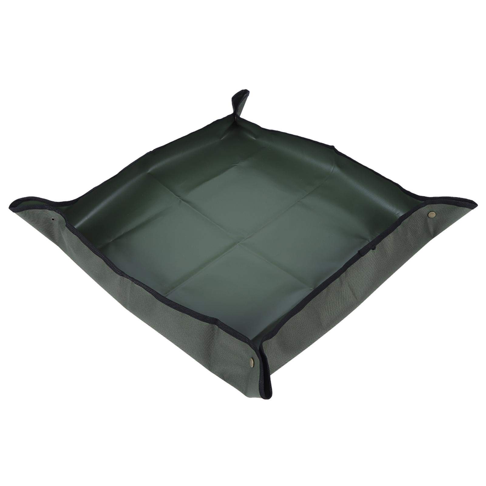 EVTSCAN Waterproof Oxford Fabric Plant Repotting Mat - Portable Indoor Gardening Transplanting Mat for Succulents, Herbs & Houseplants (Army Green) | Ideal for Potting, Soil Transfer & Mess-Free Plant Care