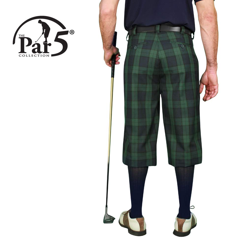Stewart Plaid Men's 'Par 5' Golf Pants - Comfortable & Stylish Golf Trousers for Men - Perfect for Golf Course, Clubhouse & Casual Wear