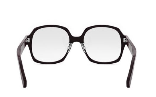 Celine THIN CL50151F 069 Shiny Bordeaux Geometric Women's Eyeglasses - Stylish Cat Eye Frames for Women, Premium Acetate Glasses for Work & Fashion | Perfect for Office, Reading & Everyday Wear