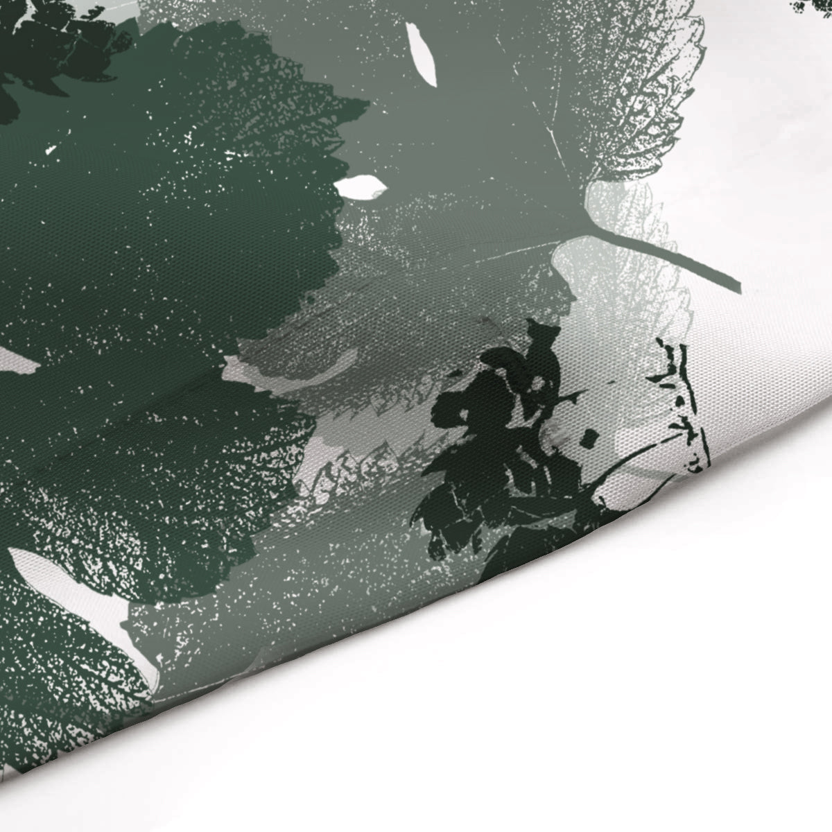 Stylish Hops Green Leaf Print Shower Curtain - Waterproof Bathroom Decor for Modern Homes | Perfect for Farmhouse, Bohemian & Nature-Inspired Bathrooms