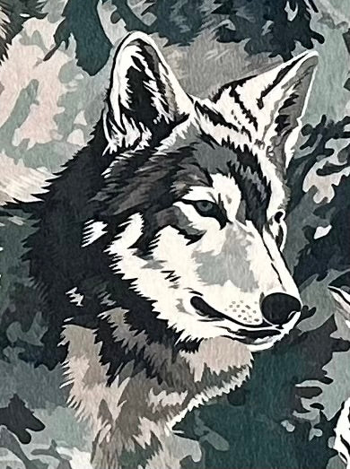 Premium Wolves on Taupe Luxe Large 53x79 Minky Blanket - Ultra Soft & Cozy Throw Blanket for Bed, Couch, or Gift - Perfect for Winter, Camping, and Home Decor