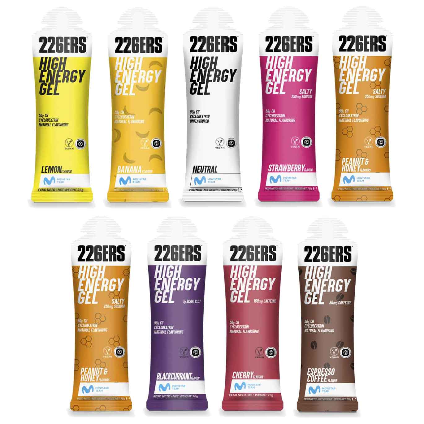226ERS High Energy Gel - 76g Banana Flavor | Fast Carbohydrate Boost for Endurance Athletes | Ideal for Running, Cycling & Triathlon Training