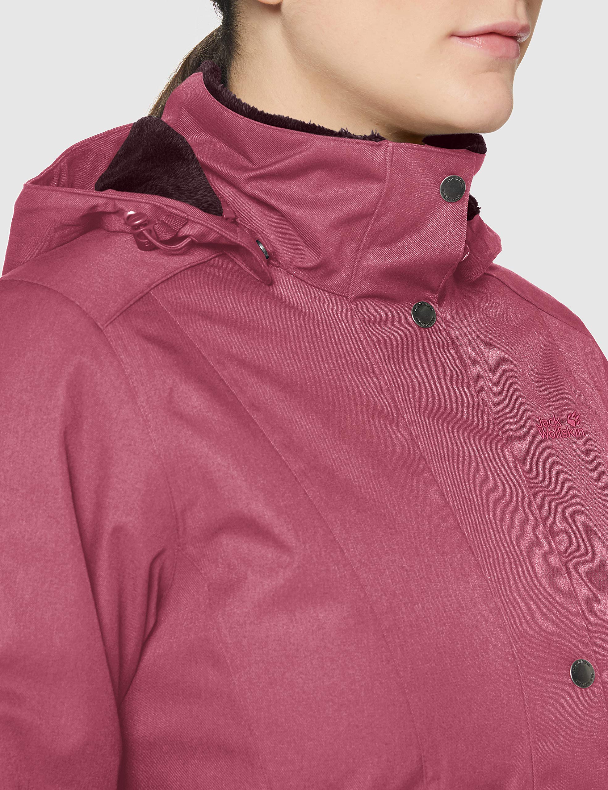 Jack Wolfskin Women's Park Avenue Waterproof Windproof Jacket - Lightweight Winter Coat for Hiking, Travel & Outdoor Activities