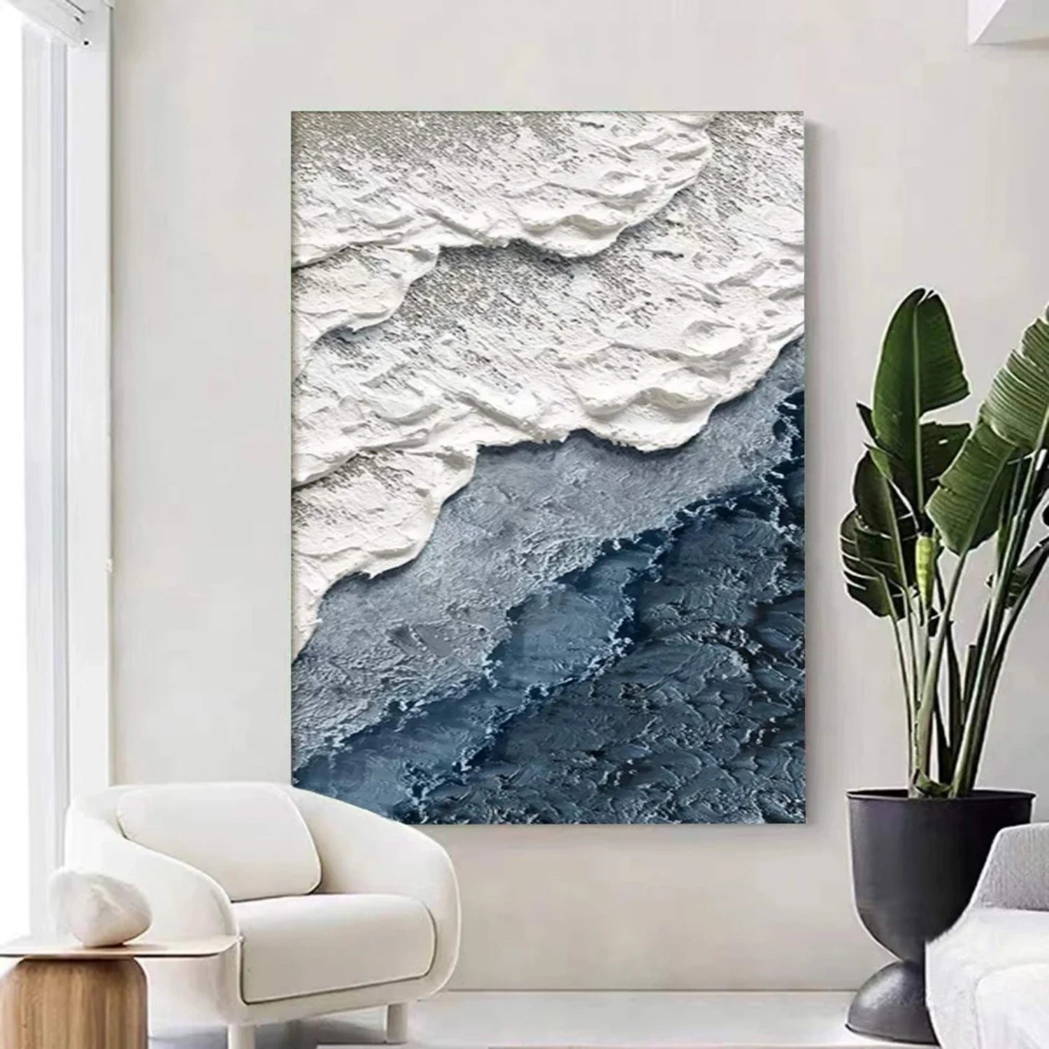Ocean and Sky Painting #OS 245 - Handmade Canvas Wall Art for Home & Office Decor - Perfect for Living Room, Bedroom, or Office