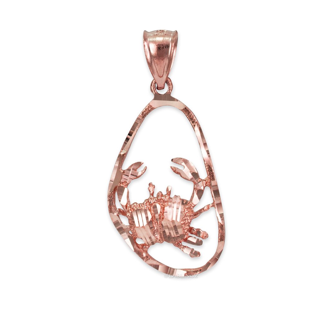 10K Rose Gold Cancer Zodiac Sign Dainty Chain Necklace - Perfect Gift for Astrology Lovers, Birthday & Anniversary Jewelry