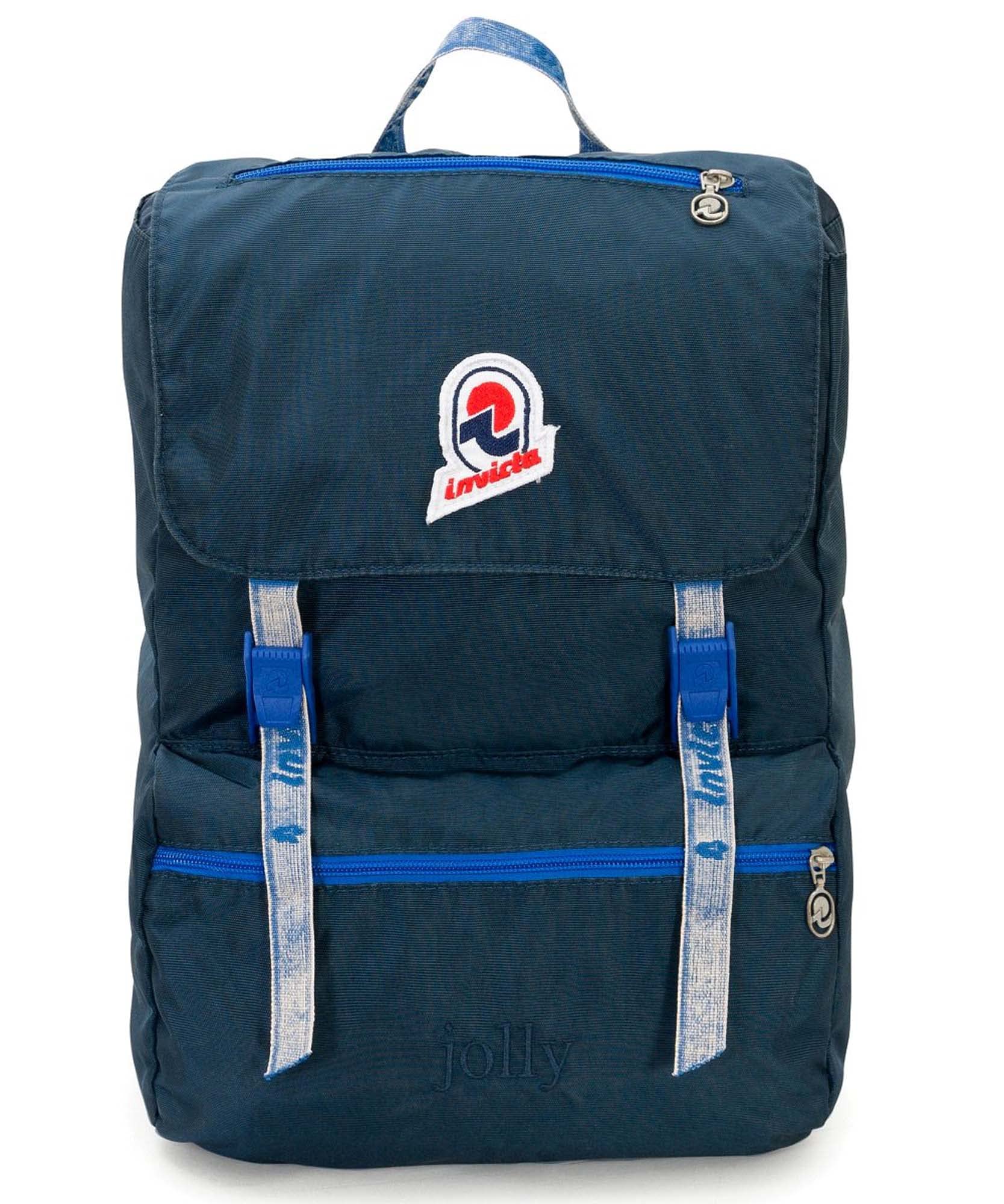Invicta Casual Backpack for Men & Women - Lightweight Durable Daypack, Water-Resistant Blue Backpack for Travel, Work, School & Outdoor Activities