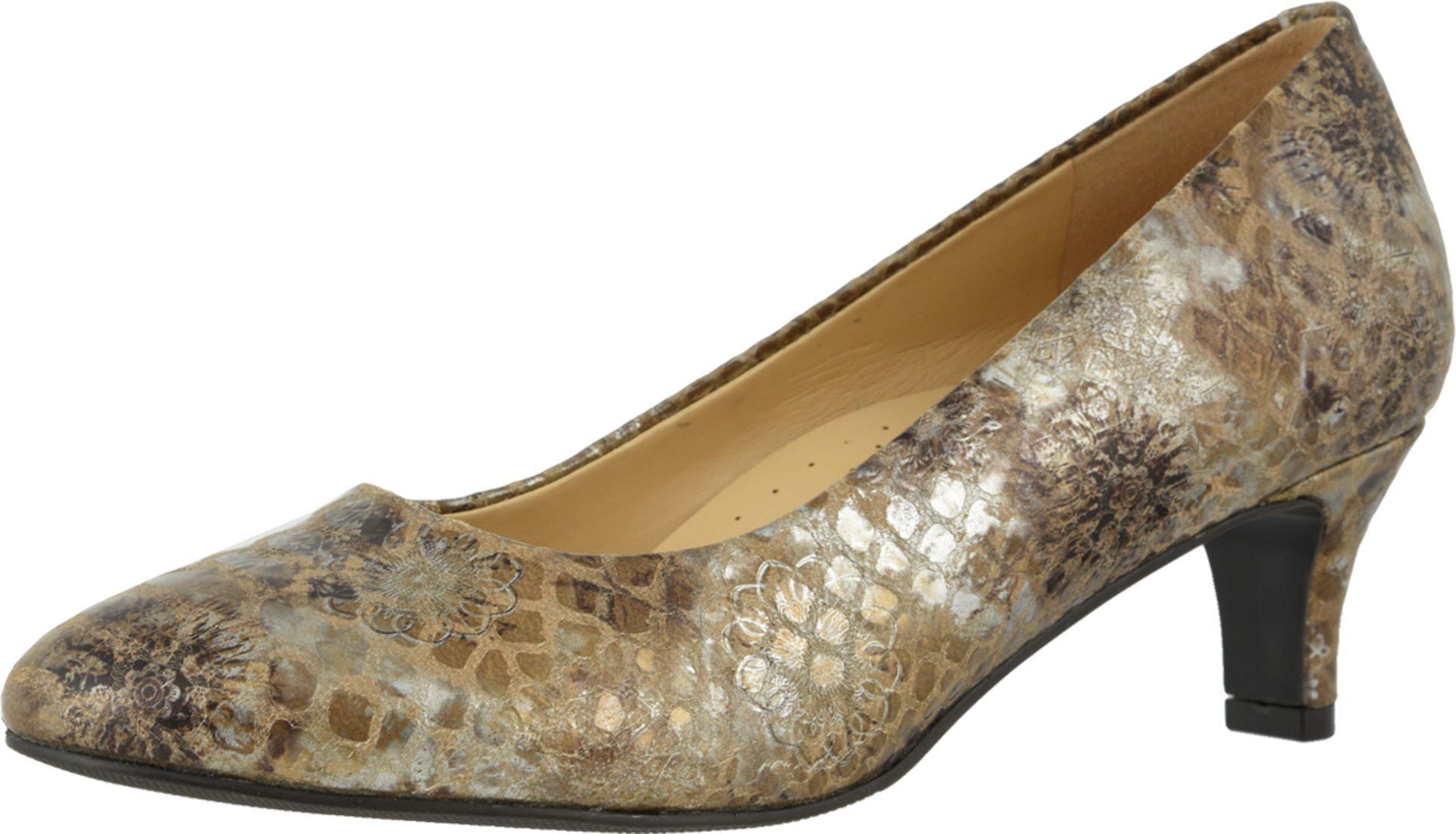 Trotters Women's Comfortable Fab Pump Shoes - Elegant Low Heel Pumps for Work, Office & Formal Occasions | Slip-Resistant & Cushioned for All-Day Wear