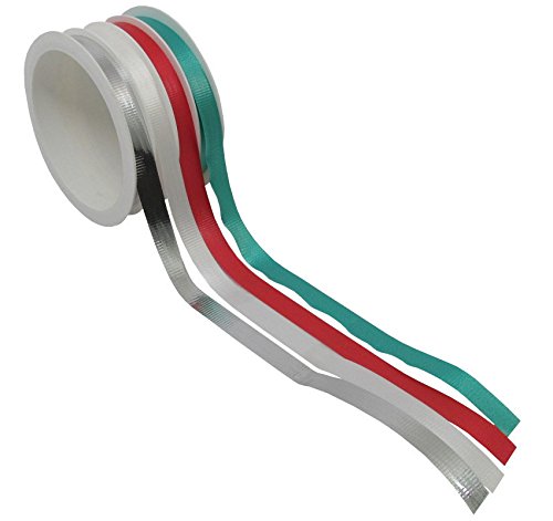 The Gift Wrap Company 4-Channel Curling Ribbon - 100 Yards, Holiday Pop (13606) - Perfect for Christmas Gifts, Birthday Presents, Party Decorations & DIY Crafts