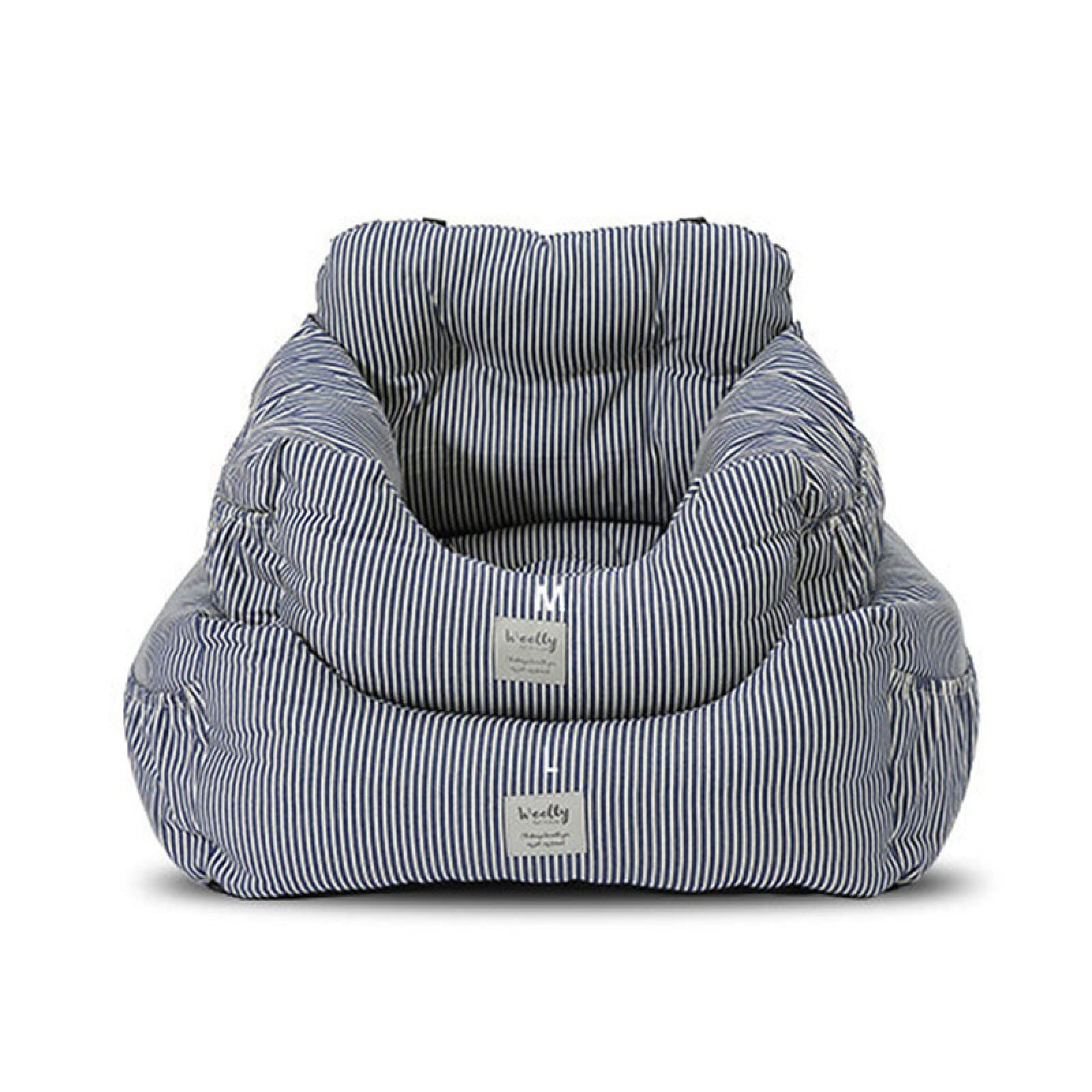JGZD Striped Pet Car Seat Cushion - 60 x 50 x 36cm Dog Car Mat, Washable Pet Travel Bed for Cars, SUVs & Trucks - Perfect for Road Trips & Daily Commutes with Pets