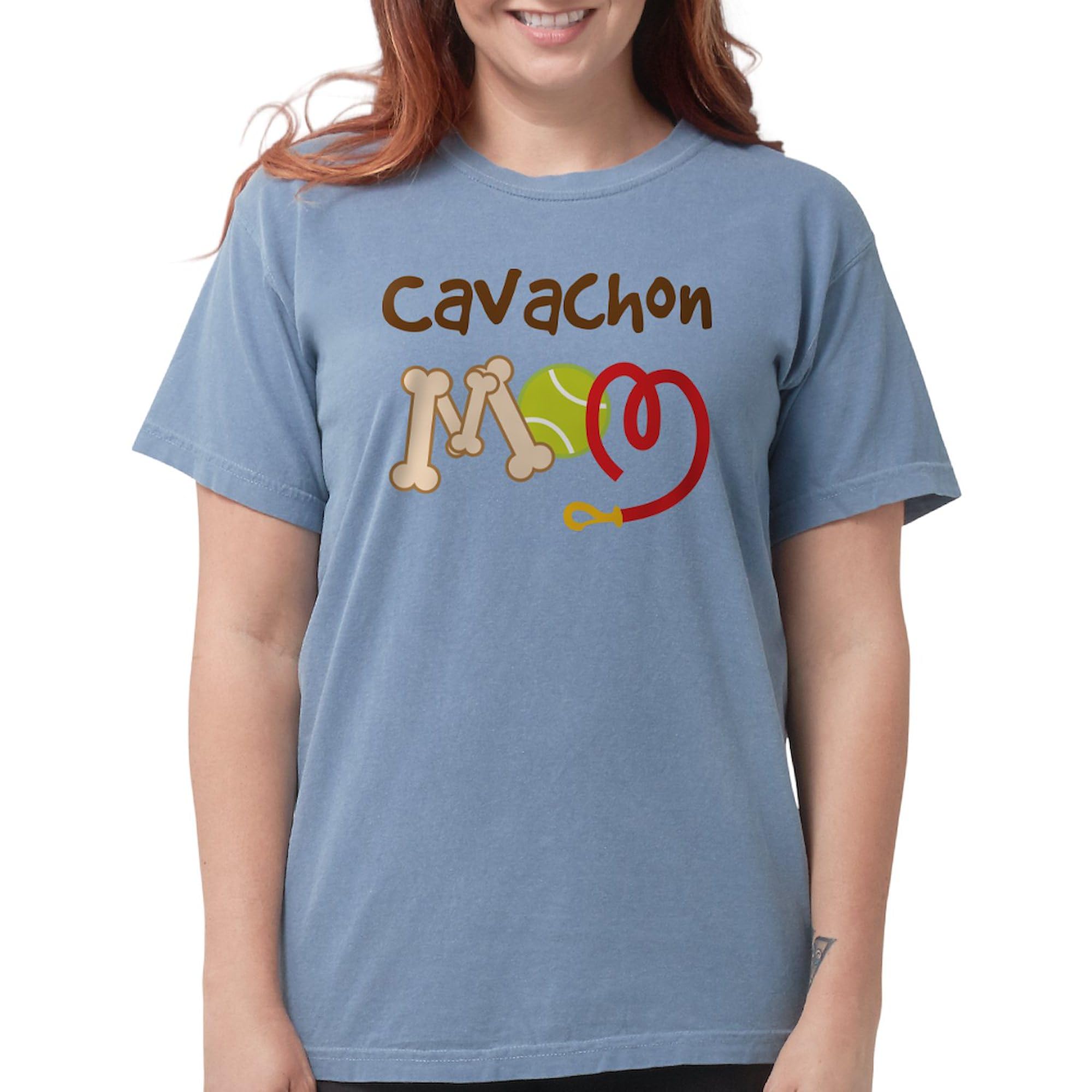 Cavachon Dog Mom T-Shirt for Women - Soft Comfort Colors Cotton Tee - Perfect for Casual Wear, Dog Lovers & Pet Owners
