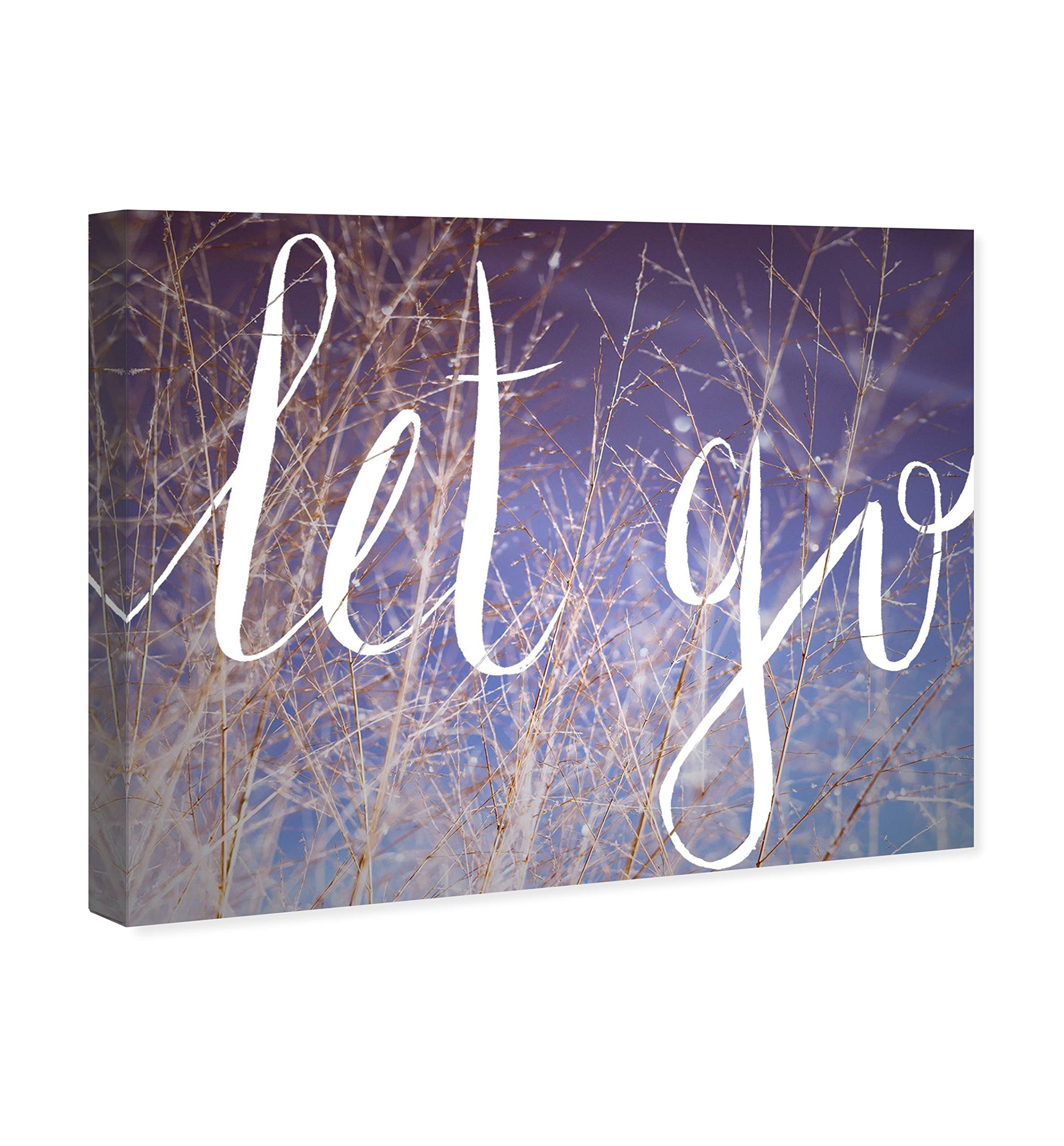 Oliver Gal Artist Co. 'Let Go' Typography Wall Art Canvas Print - 45