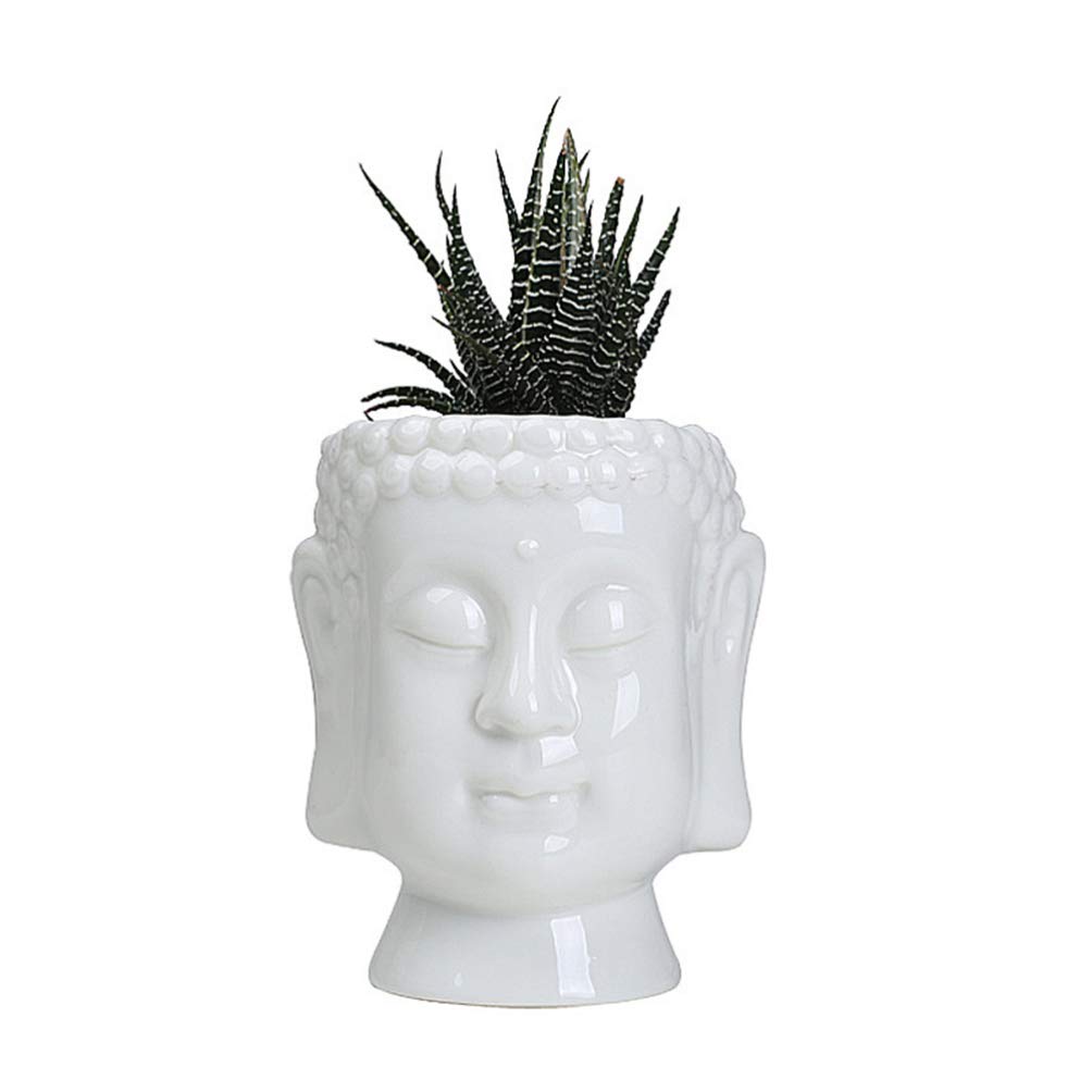 LIOOBO Artistic Ceramic Flower Pot - Modern Decorative Plant Pot for Home, Office, and Garden Decor | Perfect for Succulents, Herbs, and Indoor Plants