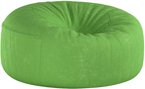 Chill Sack Giant 6' Memory Foam Bean Bag Chair - Ultra Soft Microfiber Cover in Lime Green | Perfect for Living Rooms, Game Rooms & Dorm Relaxation