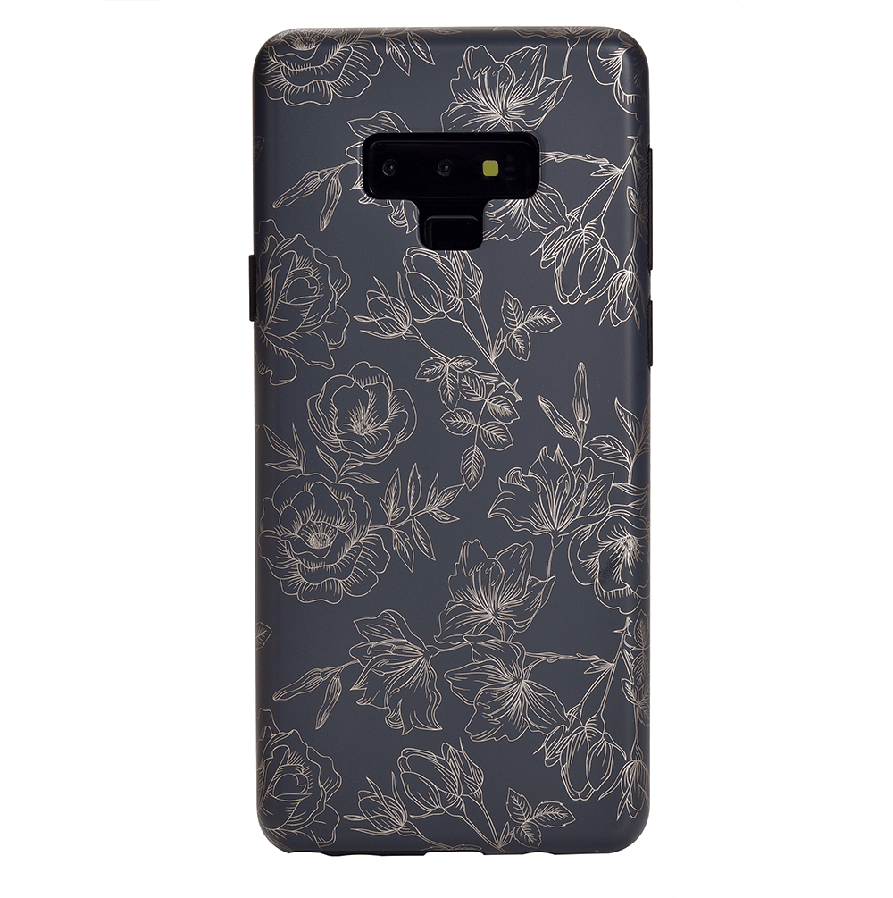 Floral Rose Gold Chrome Samsung Galaxy Phone Case - Elegant Protective Cover for Galaxy S21/S22/S23 - Perfect for Everyday Use & Special Occasions