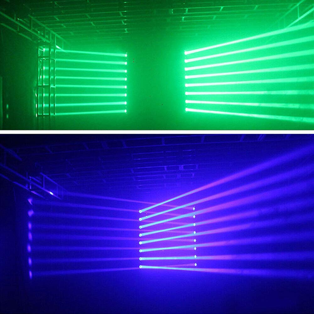 124W RGBW Moving Head Beam Light - 8 Scan LED Bar with DMX Control for DJ Stage Lighting (2PCS) | Perfect for Nightclubs, Concerts, and Live Events