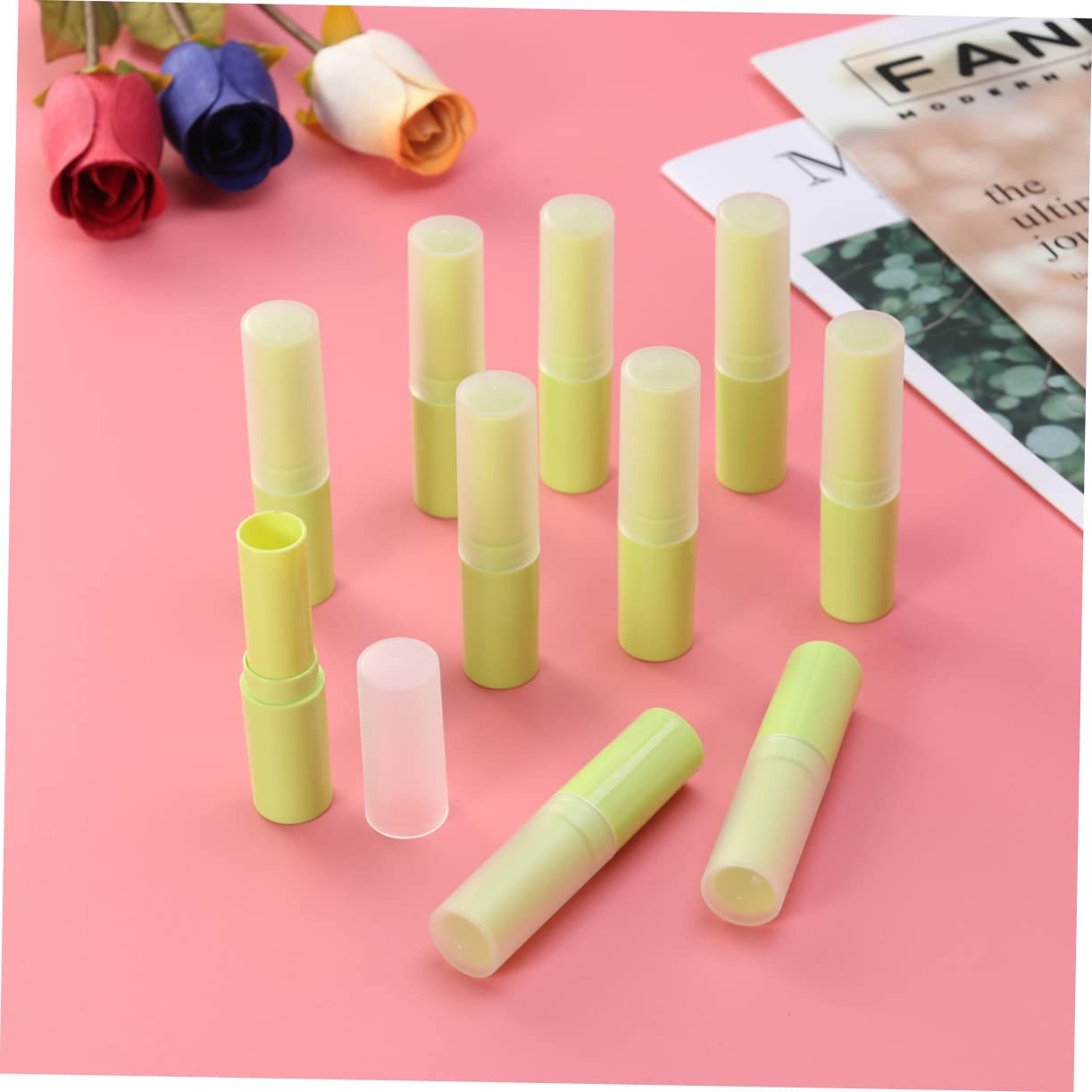 iPetboom 30 Pack Clear Empty Lip Gloss Tubes with Lids - Mini Lip Balm Containers for DIY Lip Gloss, Lip Balm, & Cosmetics - Perfect for Makeup Artists, DIY Beauty, Travel & Gift Packaging