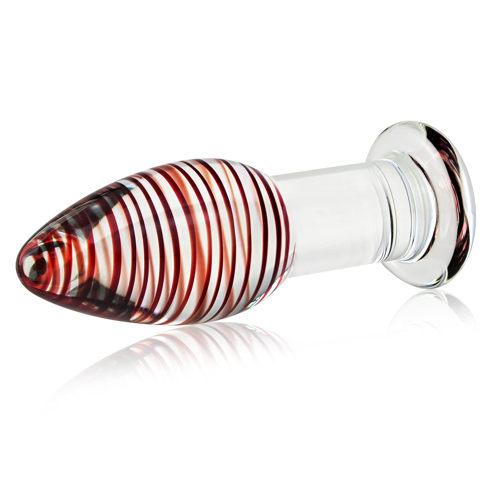 Smooth Glass Anal Plug with Tapered Tip - Safe & Comfortable Adult Sex Toy for Men, Women & Couples - Perfect for Beginners, Anal Training & Sensual Play