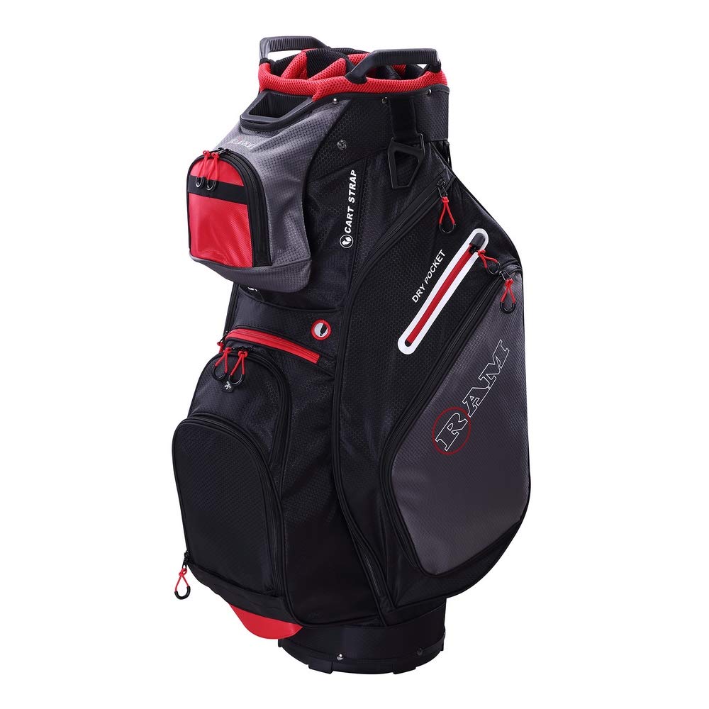 Ram Golf FX Deluxe 14-Way Full Length Dividers Golf Cart Bag - Perfect for Tournaments and Weekend Rounds