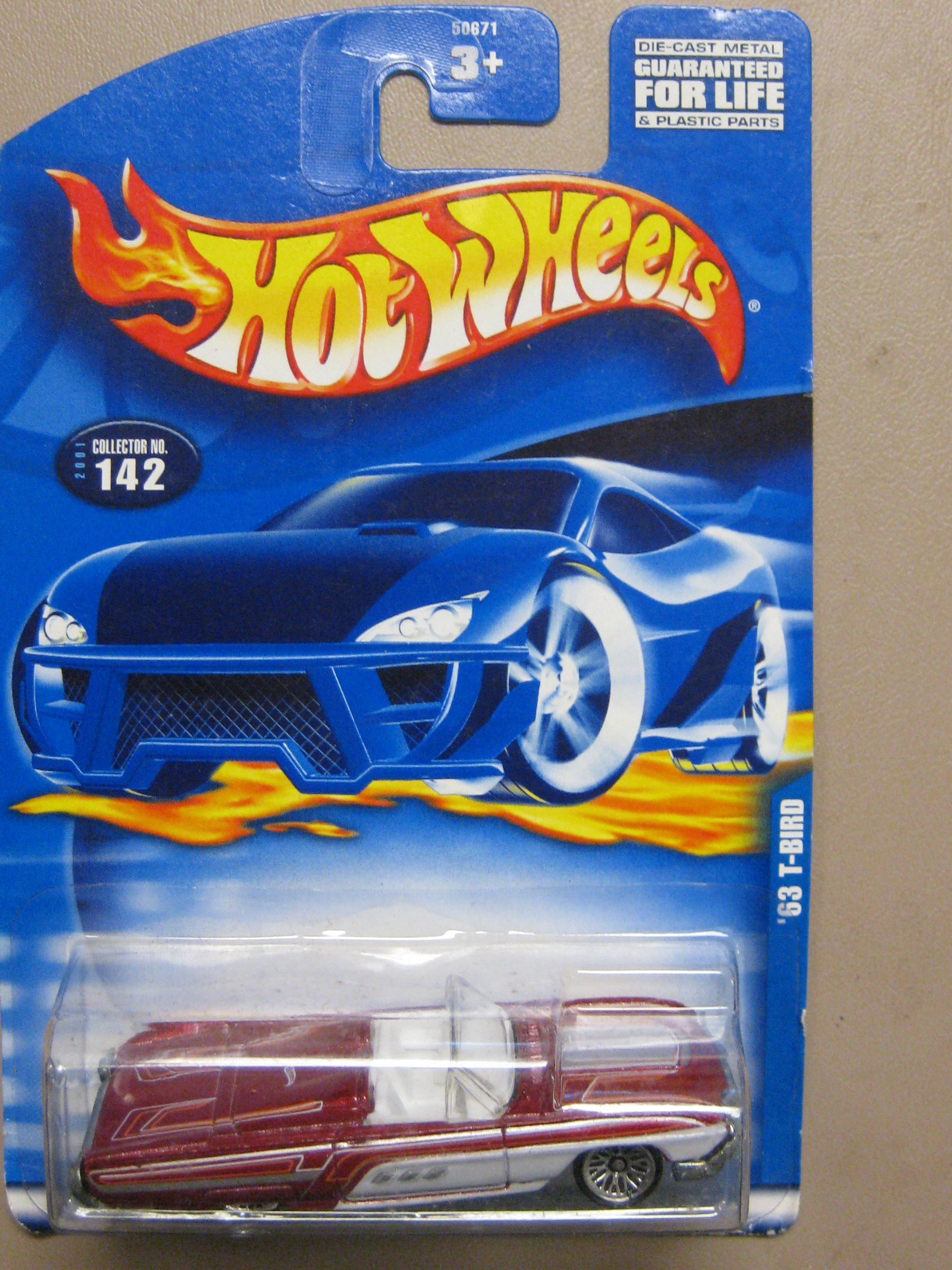 Hot Wheels 1963 Ford Thunderbird Die-Cast Collector Car #142 - Perfect for Display, Gifts, and Racing Fun