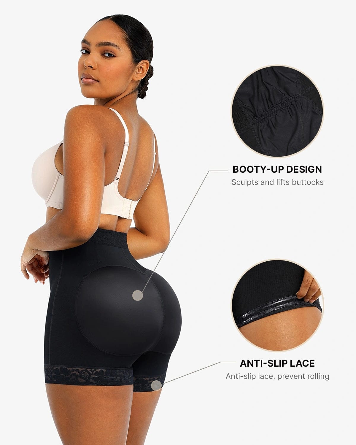 AirSlim® Lace Steel Boned Butt Enhancer - Shapewear for Women, Waist Trainer & Hip Lift Underwear | Perfect for Body Shaping, Special Occasions & Everyday Wear