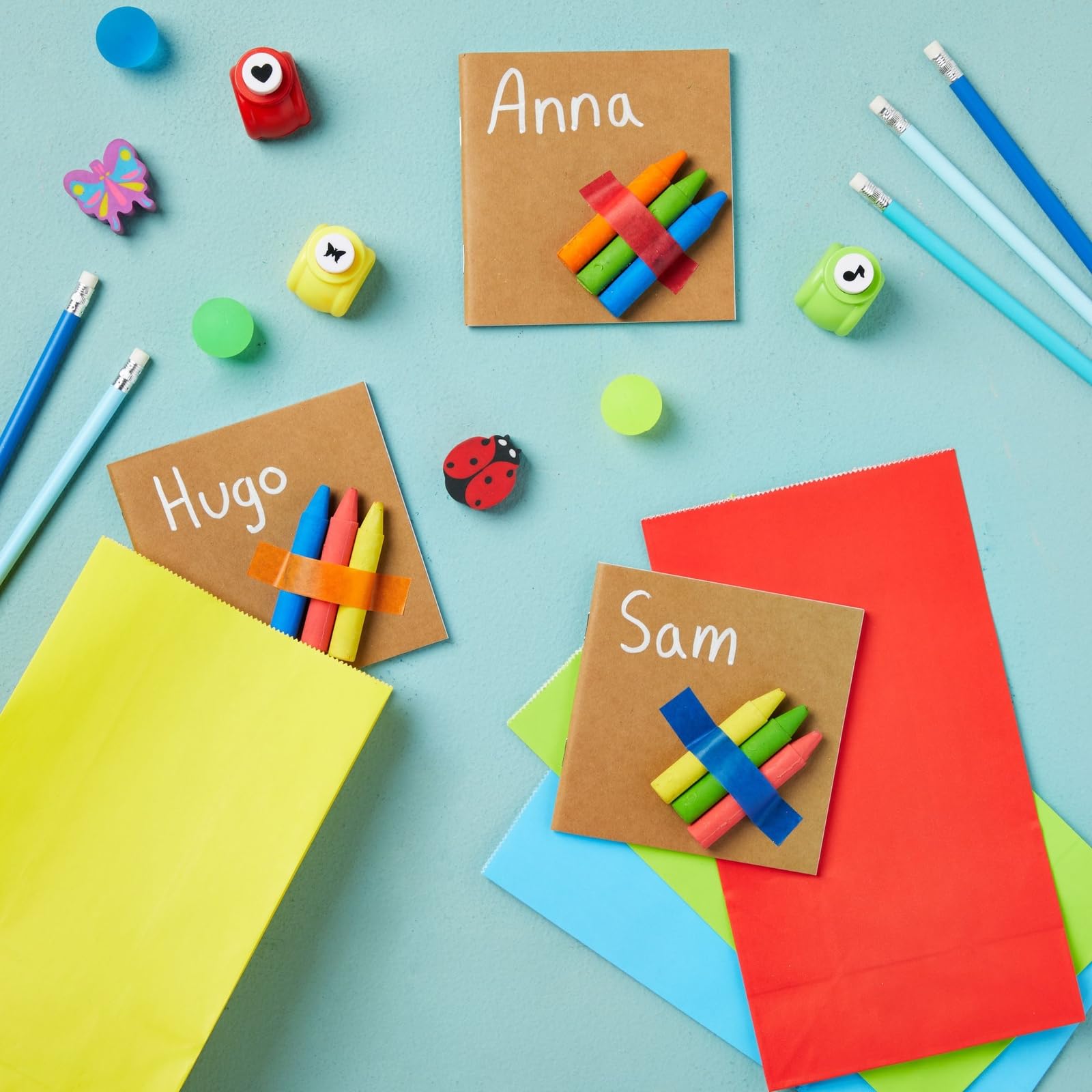 48-Pack Mini Kraft Notebooks for Kids - 4x4 Inch Sketchbooks for Classroom & Travel Writing