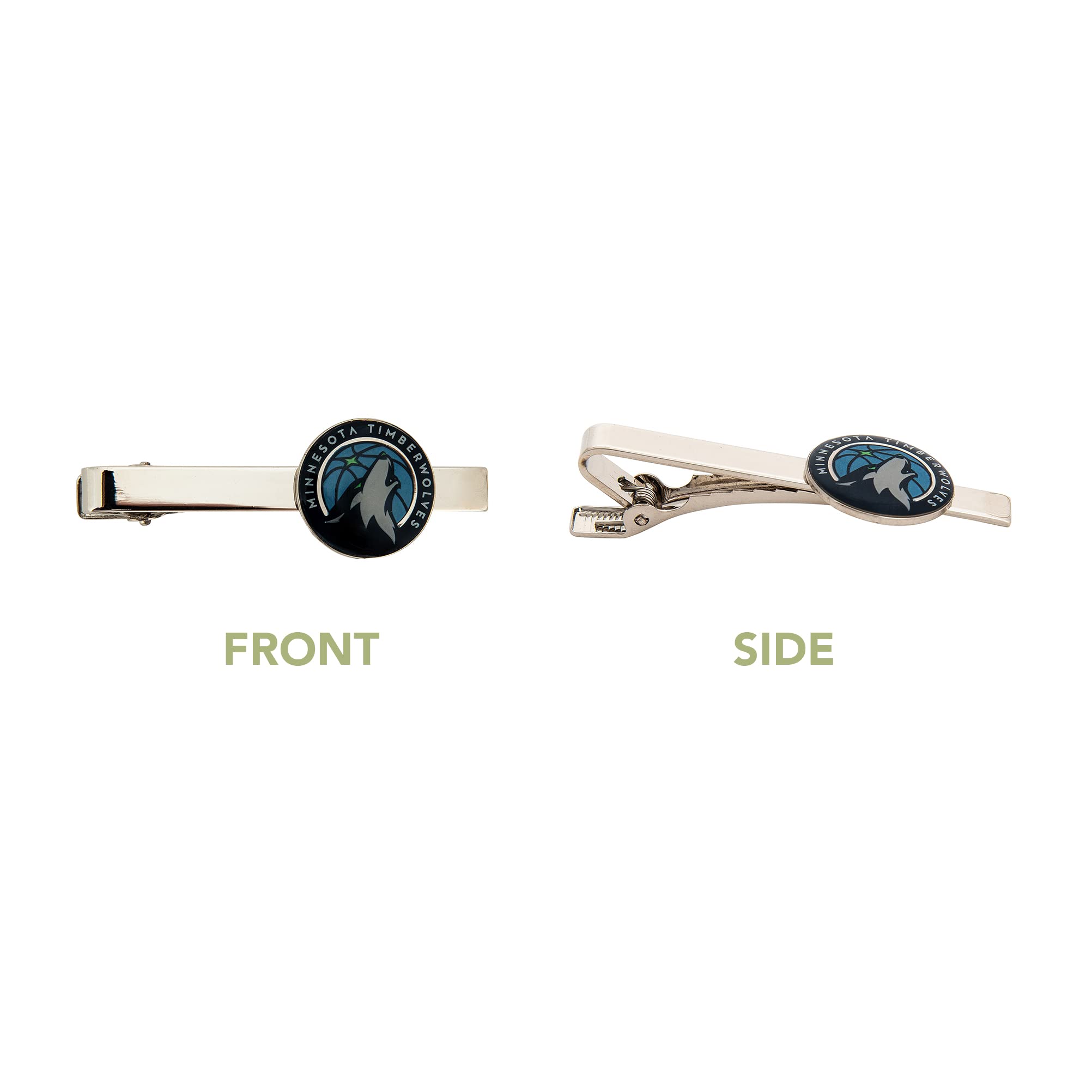 Minnesota Timberwolves NBA Tie Bar Clip - Desert Cactus Design with Official Team Logo - Perfect for Basketball Games, Office Wear & Formal Events