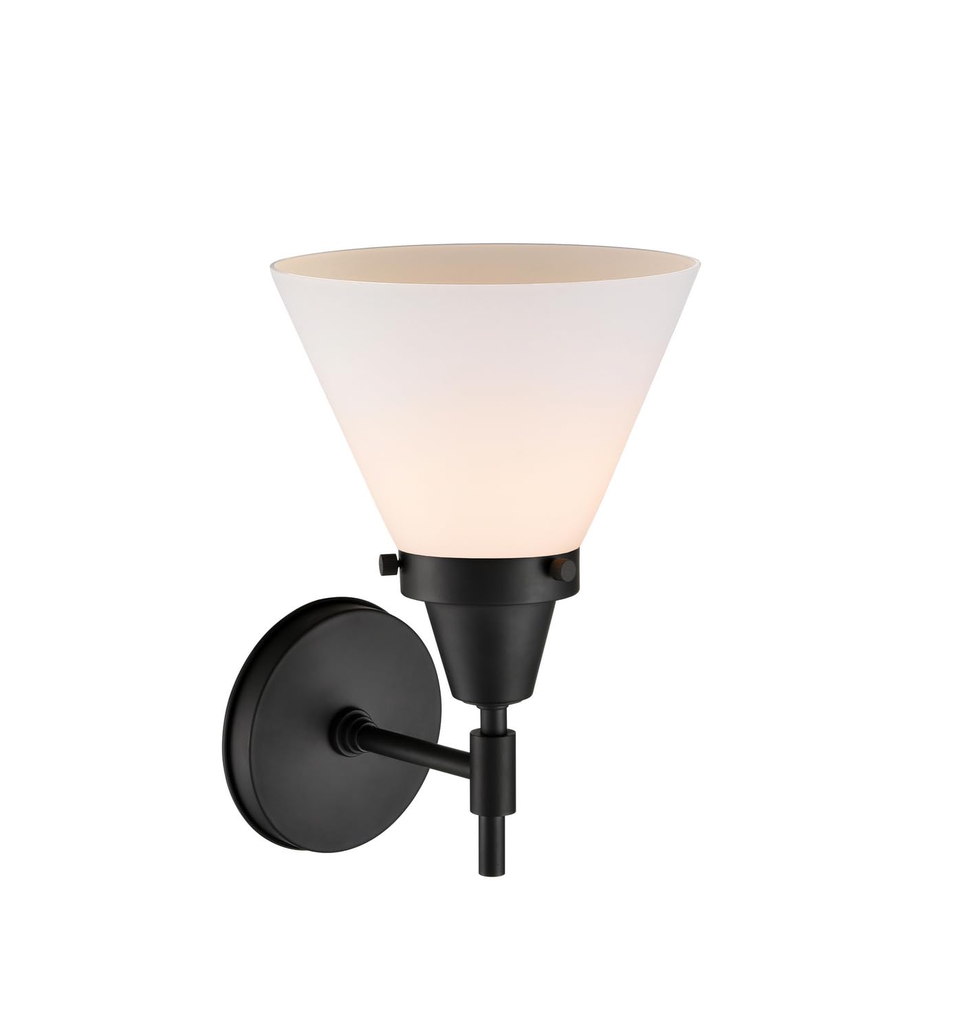 Innovations 447-1W-BK-G41-LED Black Traditional LED Wall Sconce Light Fixture - Perfect for Bedroom, Hallway, and Outdoor Porch Lighting