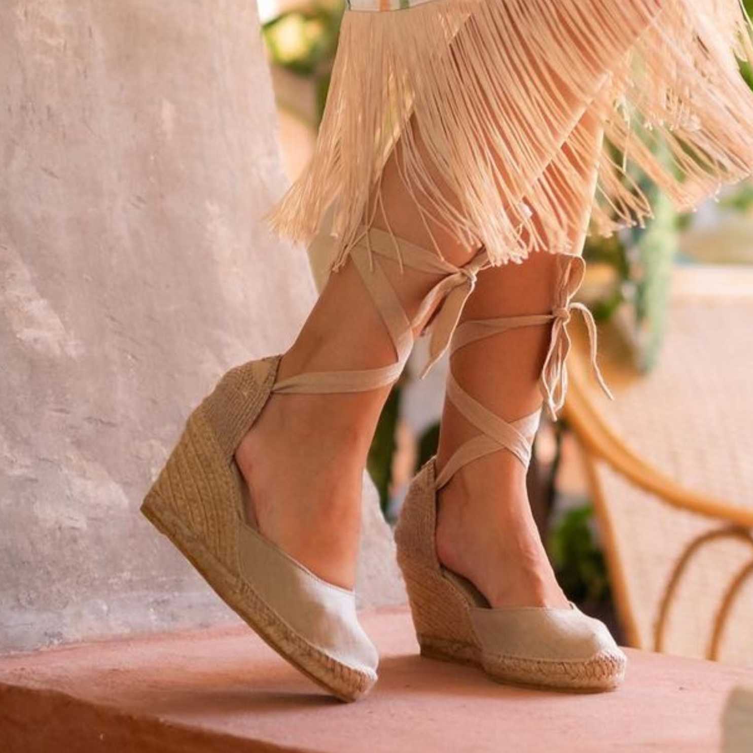 Women's Comfortable Linen Wedge Espadrille Sandals - Breathable High Heel Summer Shoes for Beach, Wedding & Casual Outings