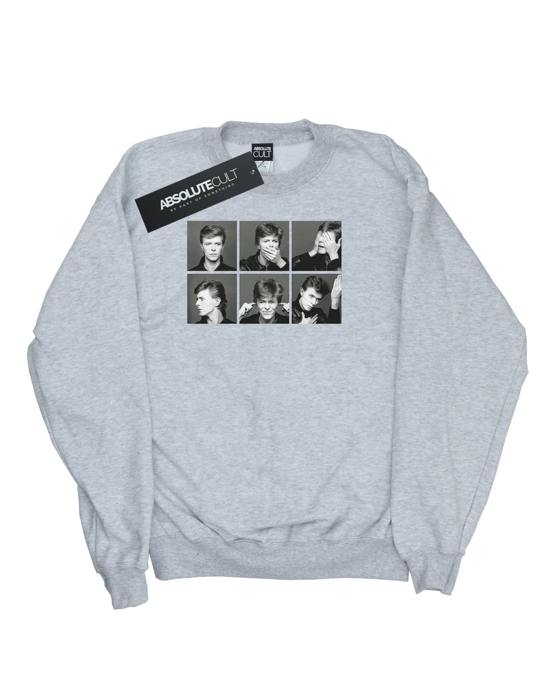 David Bowie Vintage Photo Collage Women's Sweatshirt - Retro Rock Band Graphic Pullover for Concerts, Casual Wear & Music Lovers