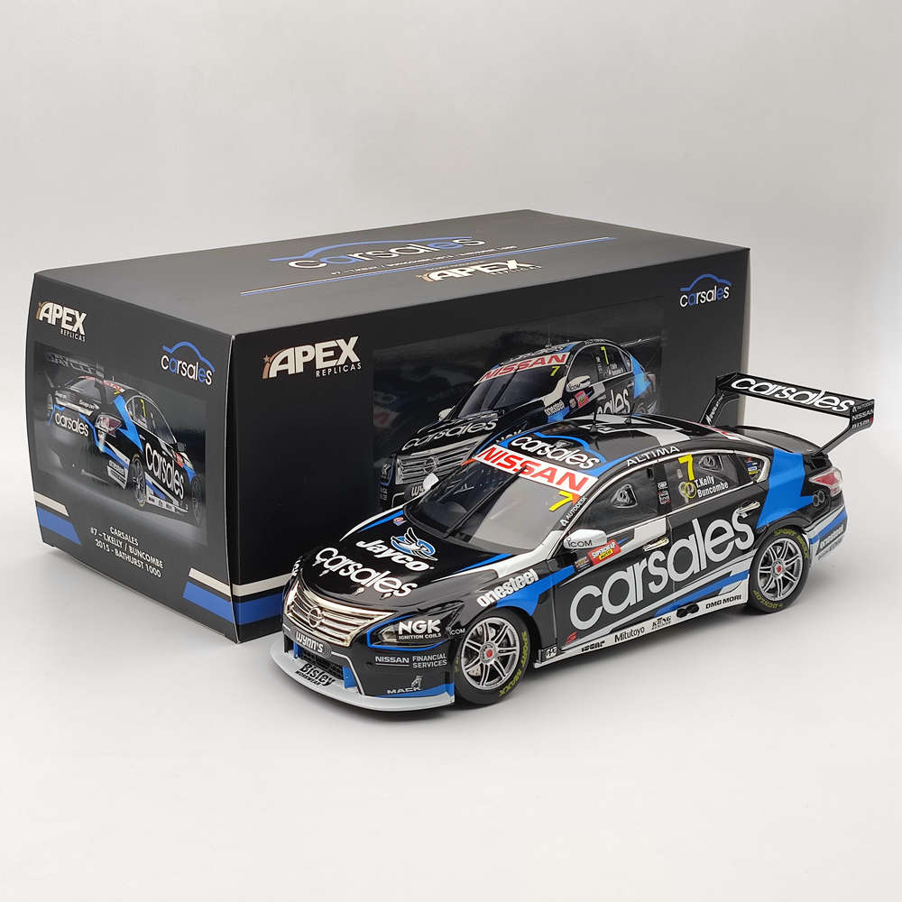 1/18 Apex Nissan Altima Diecast Model Car - #7 T.Kelly/Buncombe 2015 Bathurst 1000 Limited Edition Collectible (AD80810) | Perfect for Car Enthusiasts, Display Collections & Racing Memorabilia Fans