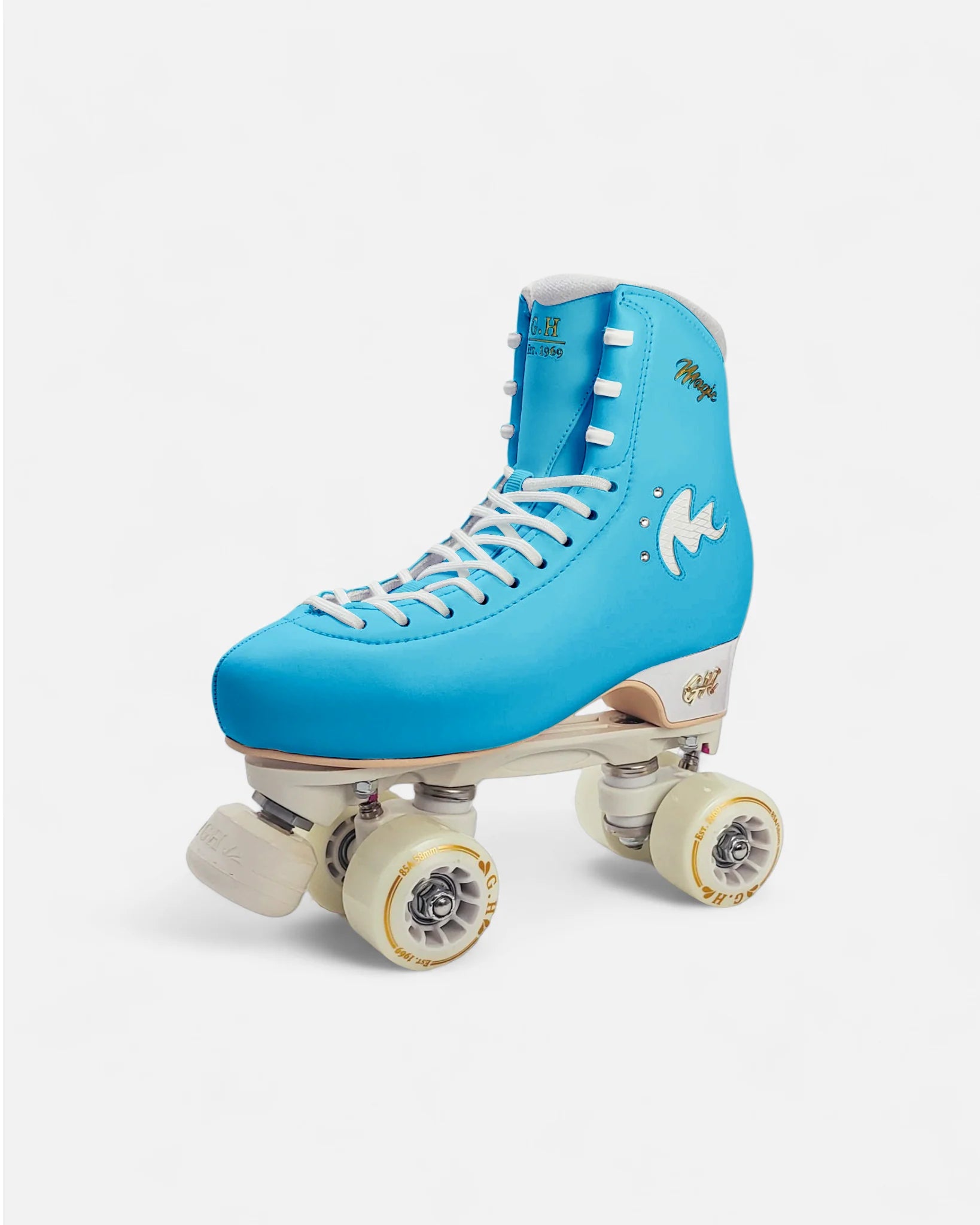 GH Magic Quad Roller Skates for Women & Men - Adjustable Outdoor/Indoor Rollerblades with Light Up Wheels - Perfect for Fitness, Rink Skating & Street Roller Derby