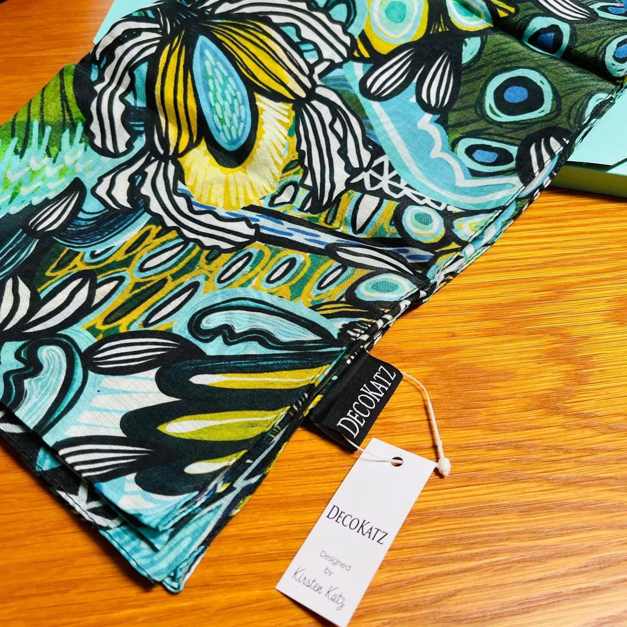 Protea Azure Silk Scarf - Luxury Women's Fashion Accessory for Elegant Outfits, Gifts & Special Occasions