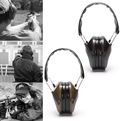 Tactical Shooting Earmuffs - Adjustable, Foldable Noise Cancelling Ear Protection for Shooting, Hunting & Snoring - Comfortable Anti-Noise Earplugs for Work, Travel & Sleep