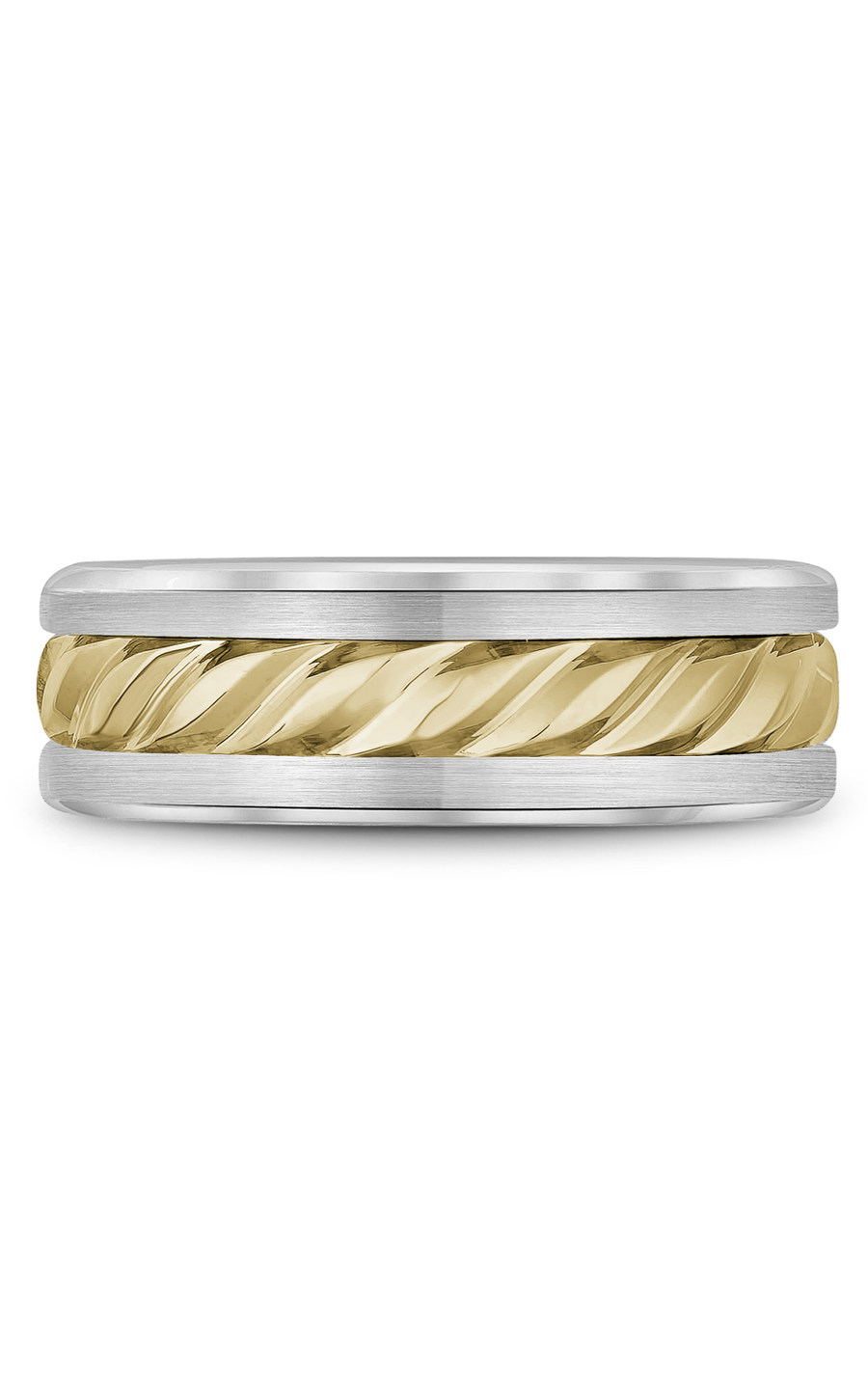Bleu Royale Men's Wedding Band Ring - 14K Yellow Gold Comfort Fit for Men - Perfect for Engagement, Anniversary & Special Occasions